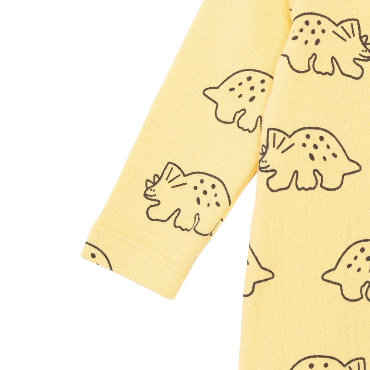 HelloBaby Boys Footed Sleepsuit Dinosaur Print - Orange - Image 4