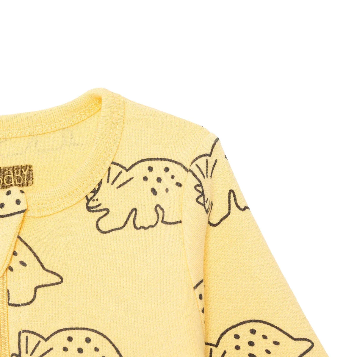 HelloBaby Boys Footed Sleepsuit Dinosaur Print - Orange - Image 5