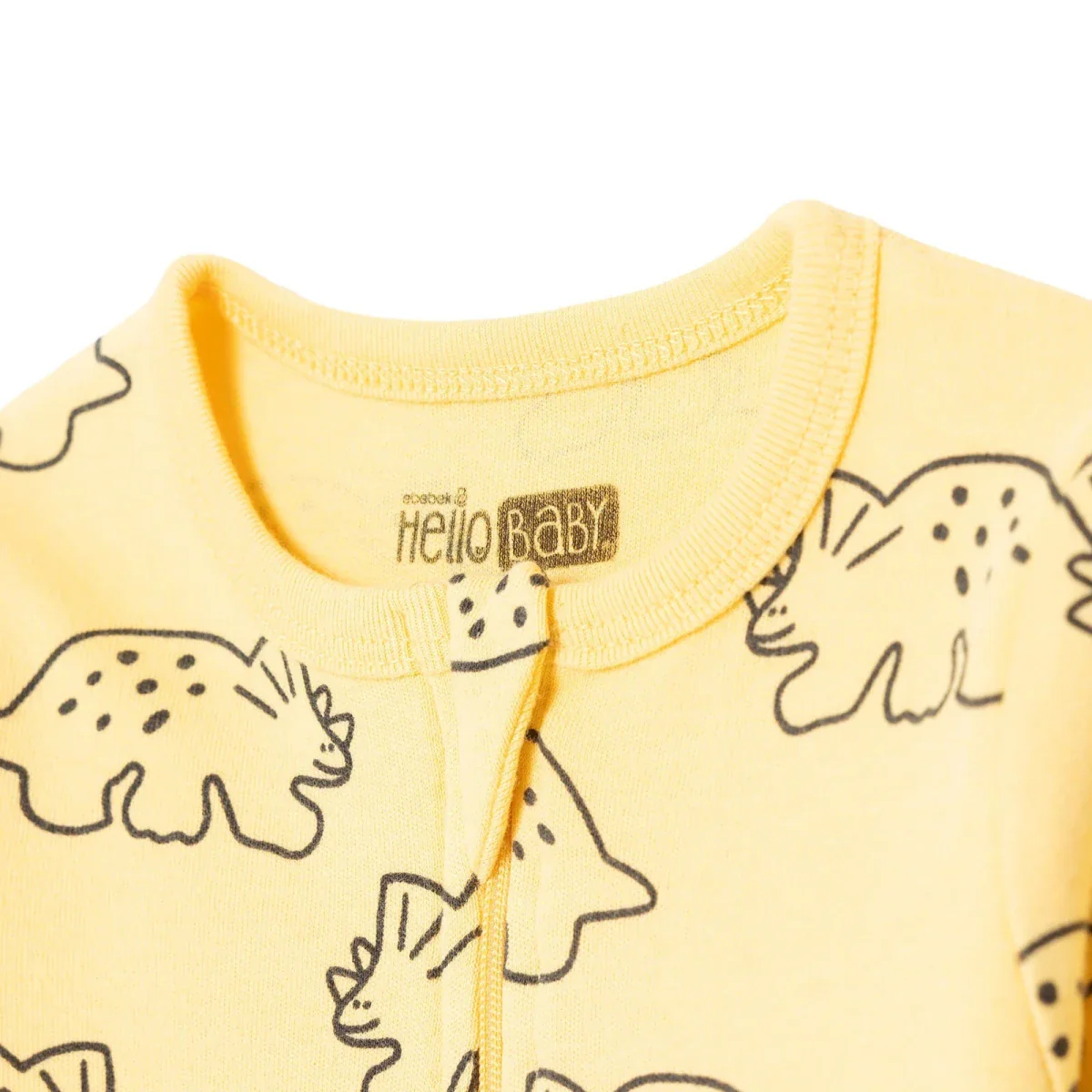 HelloBaby Boys Footed Sleepsuit Dinosaur Print - Orange - Image 7