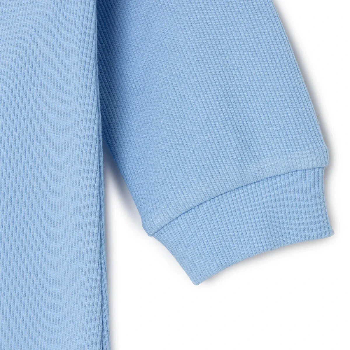 HelloBaby Boys Footed Sleepsuit Zip Fastening Crew Neck Full Length Long Sleeve - Blue - Image 6