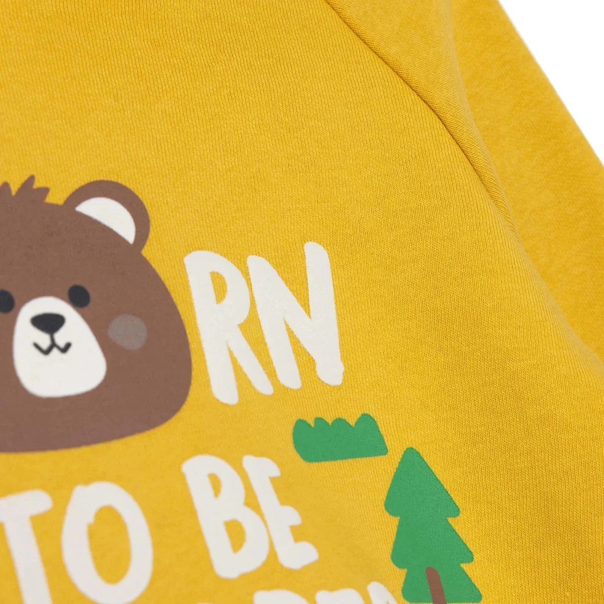 HelloBaby Boys Hooded Sweatshirt Animal Woodland Boy 2 Hooded Long Sleeve - Yellow - Image 3