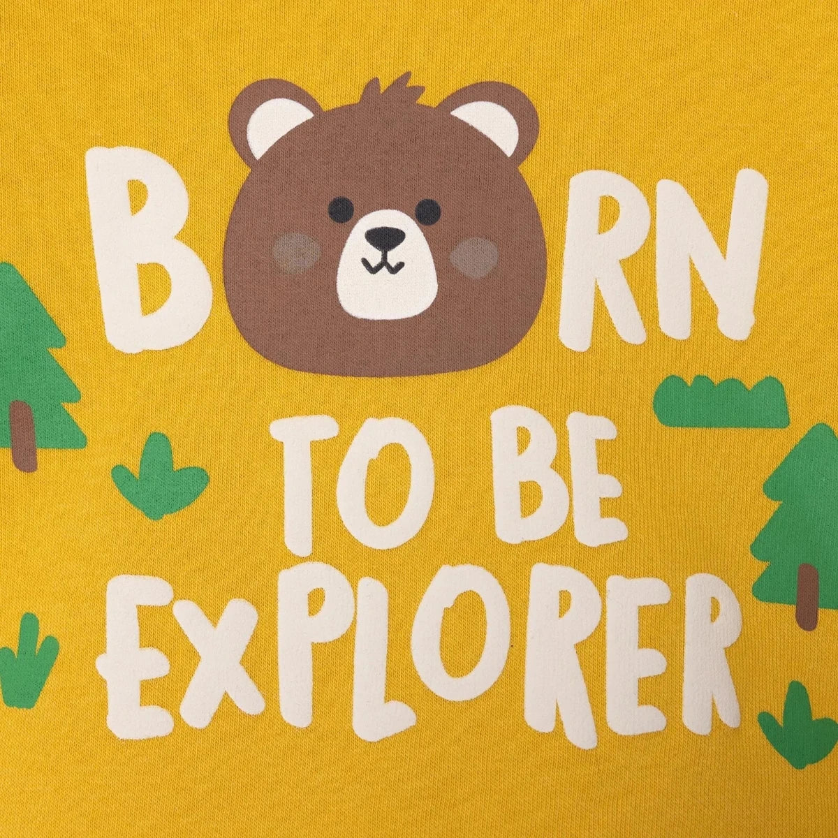 HelloBaby Boys Hooded Sweatshirt Animal Woodland Boy 2 Hooded Long Sleeve - Yellow - Image 4
