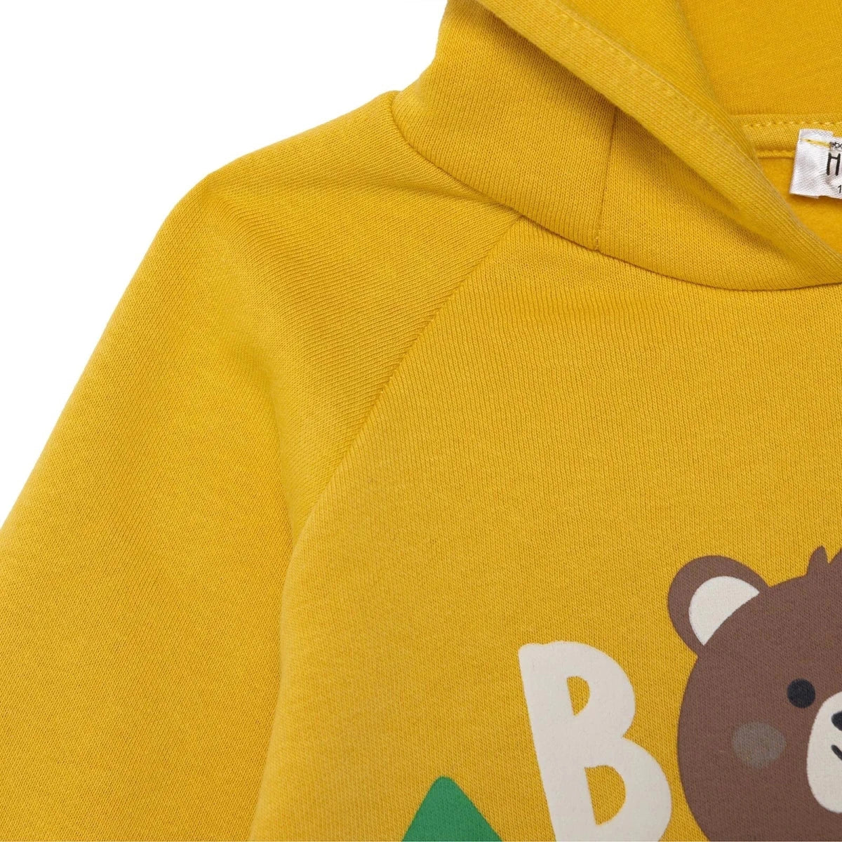 HelloBaby Boys Hooded Sweatshirt Animal Woodland Boy 2 Hooded Long Sleeve - Yellow - Image 6
