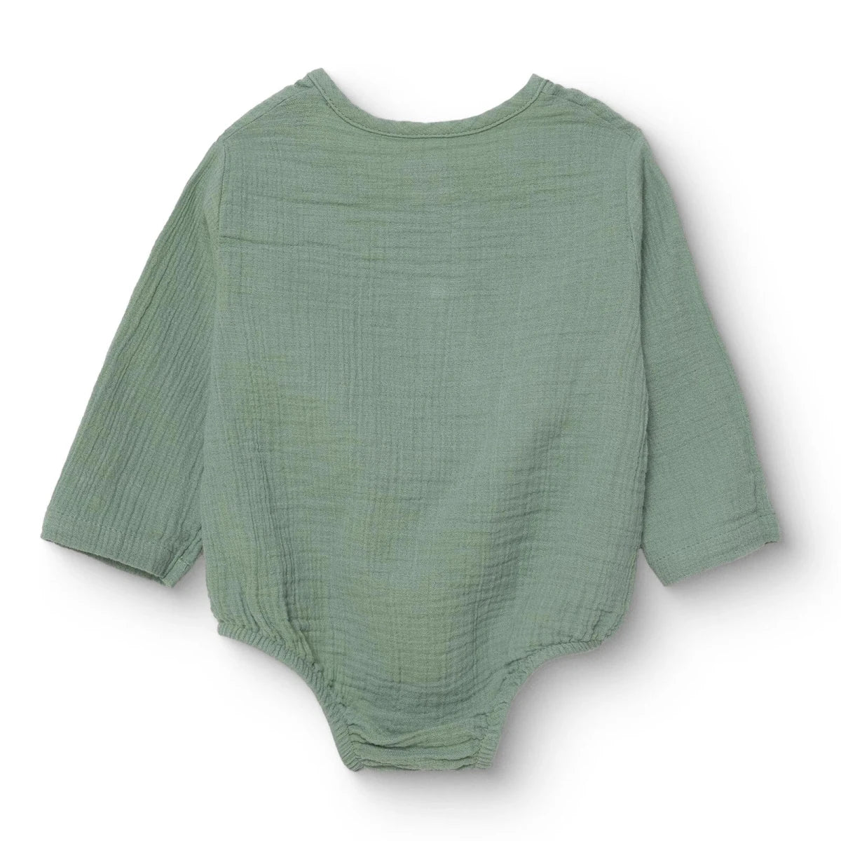 HelloBaby Boys Long Sleeve Bodysuit with Poppers Grandad Collar Long Sleeve - Multicolour - Image 2