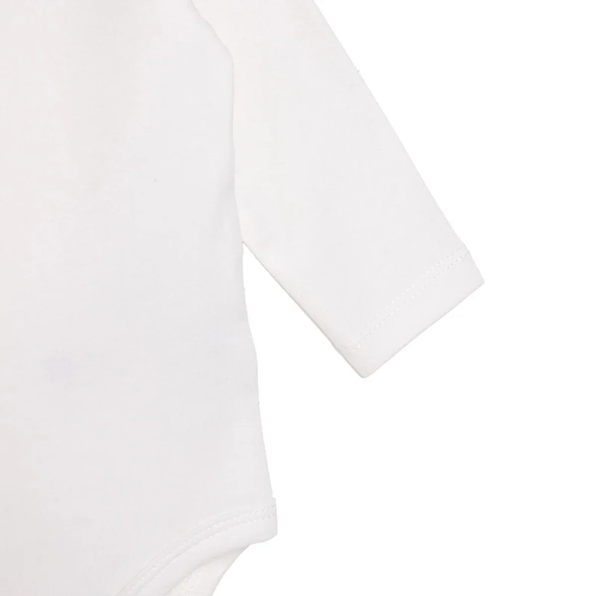 HelloBaby Boys Long Sleeve Bodysuit with Poppers Peter-Pan Collar Long Sleeve - Ecru - Image 5