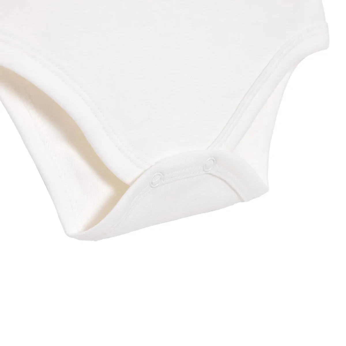 HelloBaby Boys Long Sleeve Bodysuit with Poppers Peter-Pan Collar Long Sleeve - Ecru - Image 6