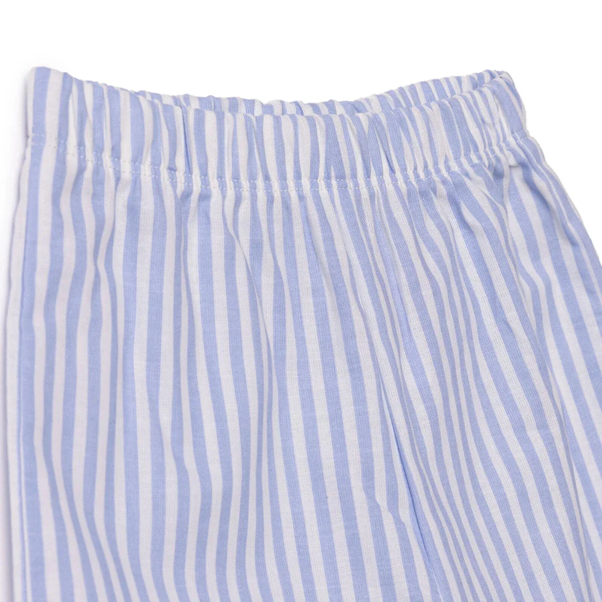 HelloBaby Boys Long Sleeve Pyjamas Set Striped with Buttons Peter-Pan Collar Long Leg Long Sleeve - Blue - Image 5
