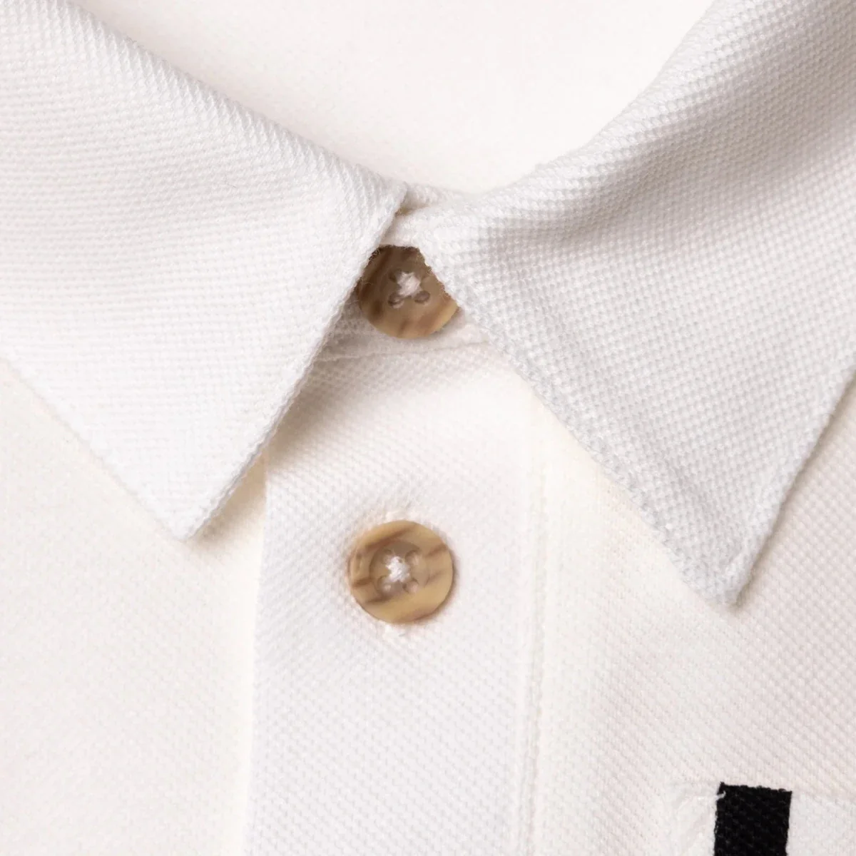 HelloBaby Boys Long Sleeve T-shirt Bear Print Buttoned Cool Boy Polo Collar Long Sleeve - Ecru - Image 5