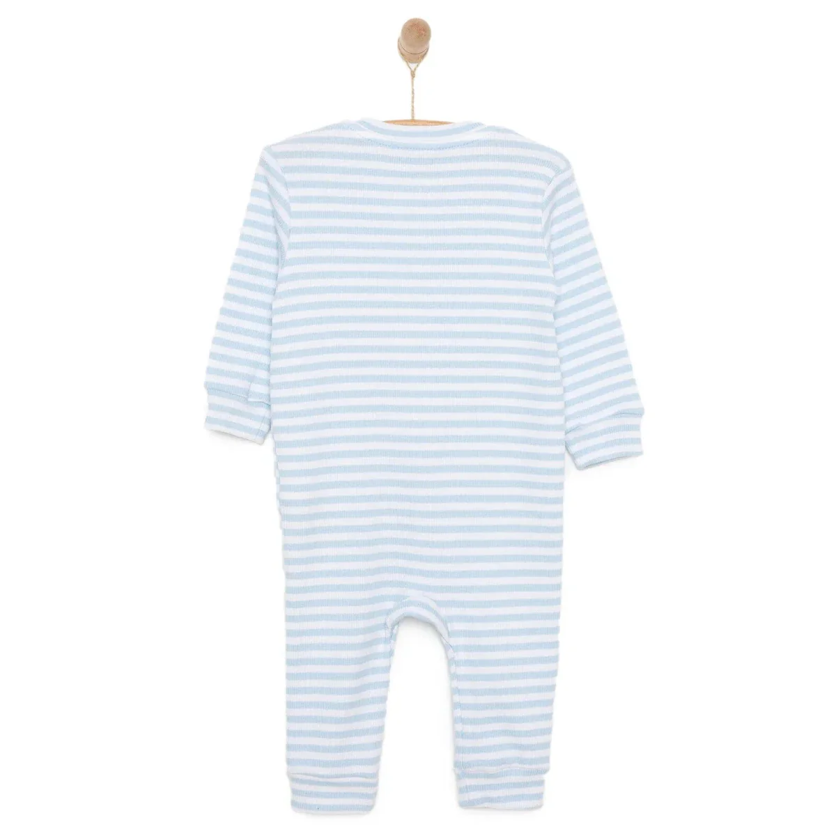 HelloBaby Boys Romper Crew Neck - Blue - Image 2