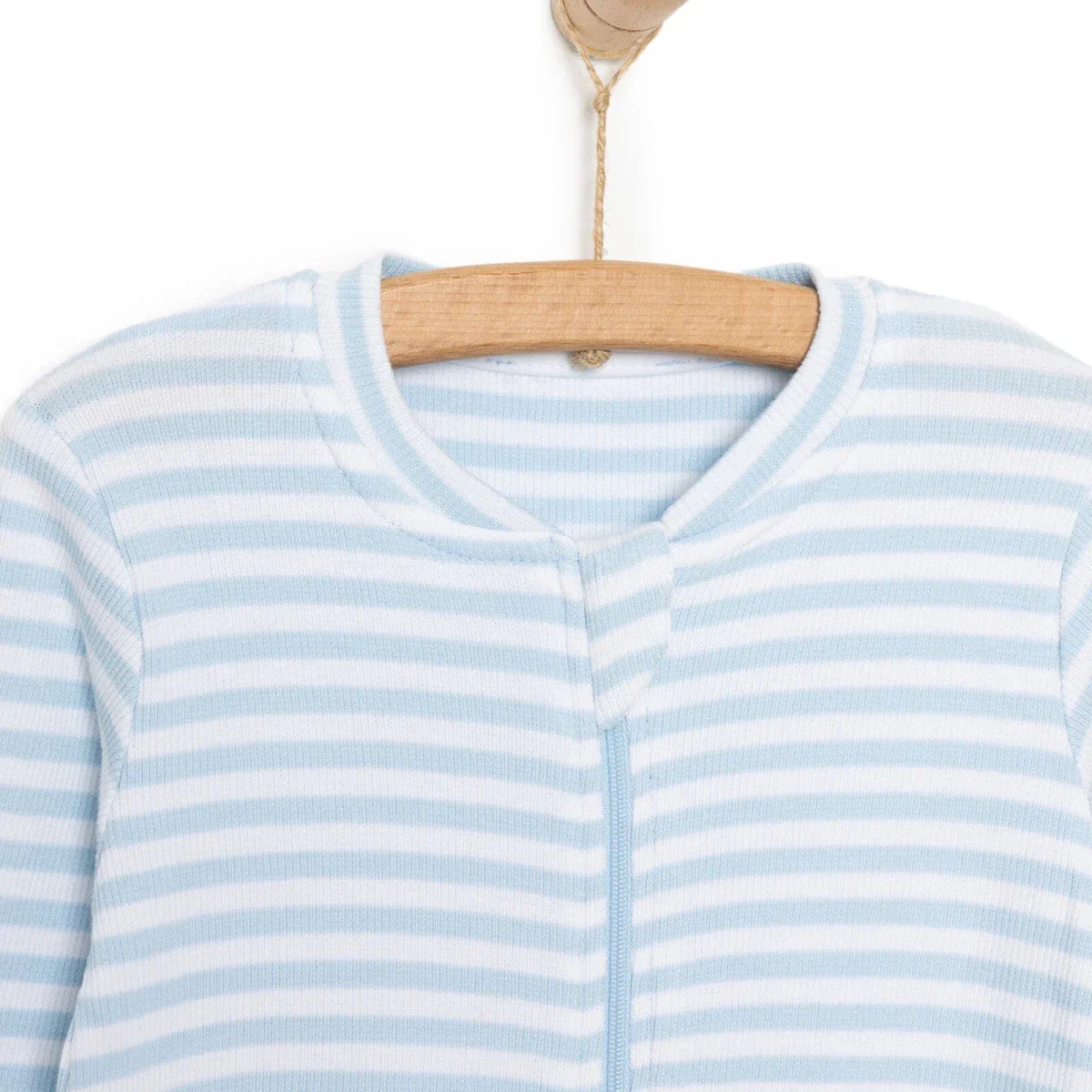 HelloBaby Boys Romper Crew Neck - Blue - Image 4