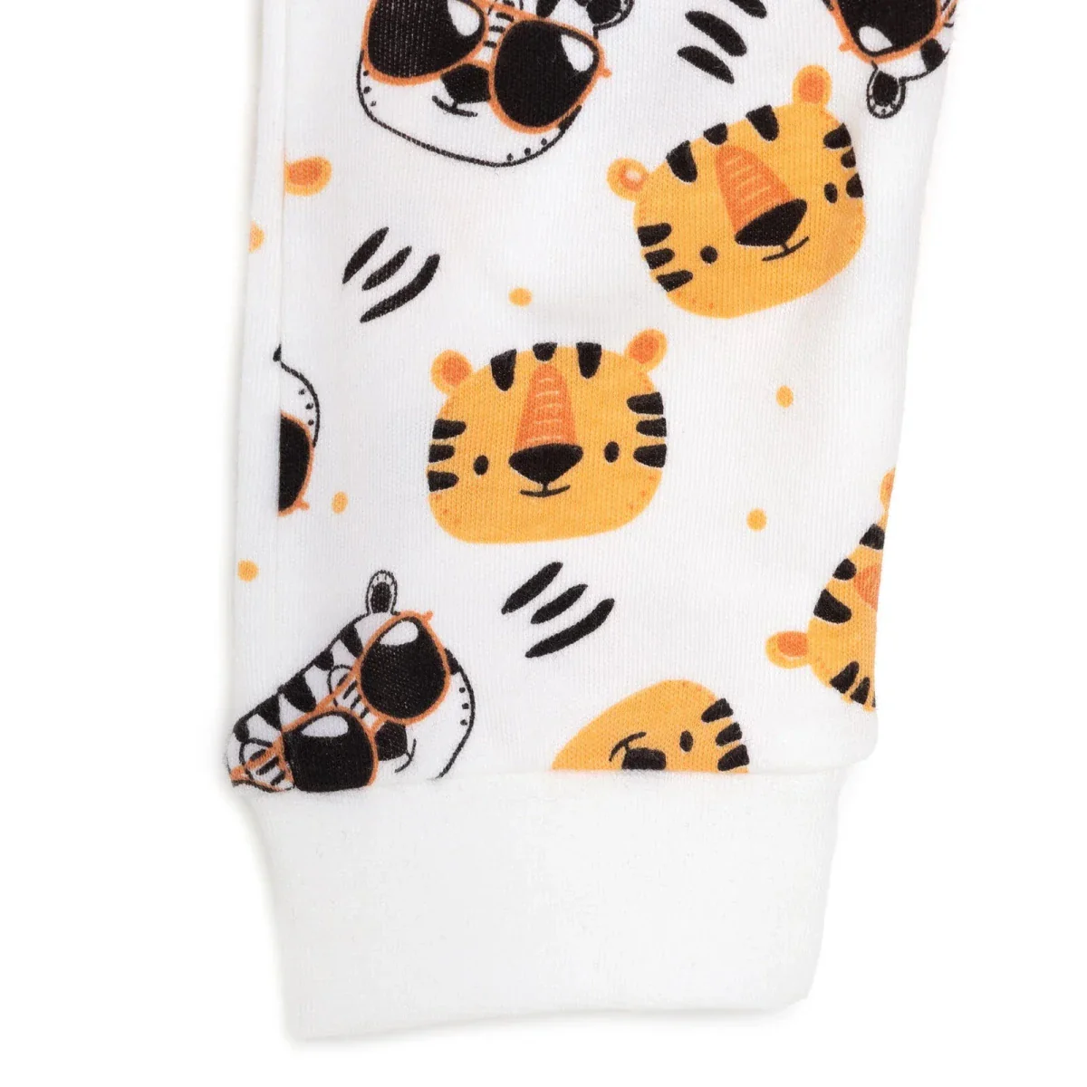HelloBaby Boys Romper Zip-up Crew Neck Long Leg Long Sleeve - Ecru - Image 7