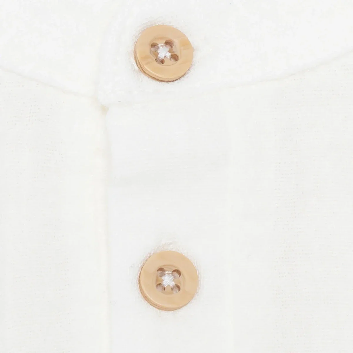 HelloBaby Boys Shirt Buttoned Little Sailor Mandarin Collar Long Sleeve - Ecru - Image 4