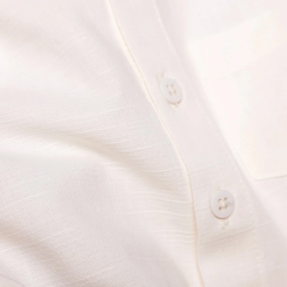 HelloBaby Boys Shirt & Shorts Set Buttoned Smart Line Mandarin Collar Above the Knee Short Sleeve - White - Image 8