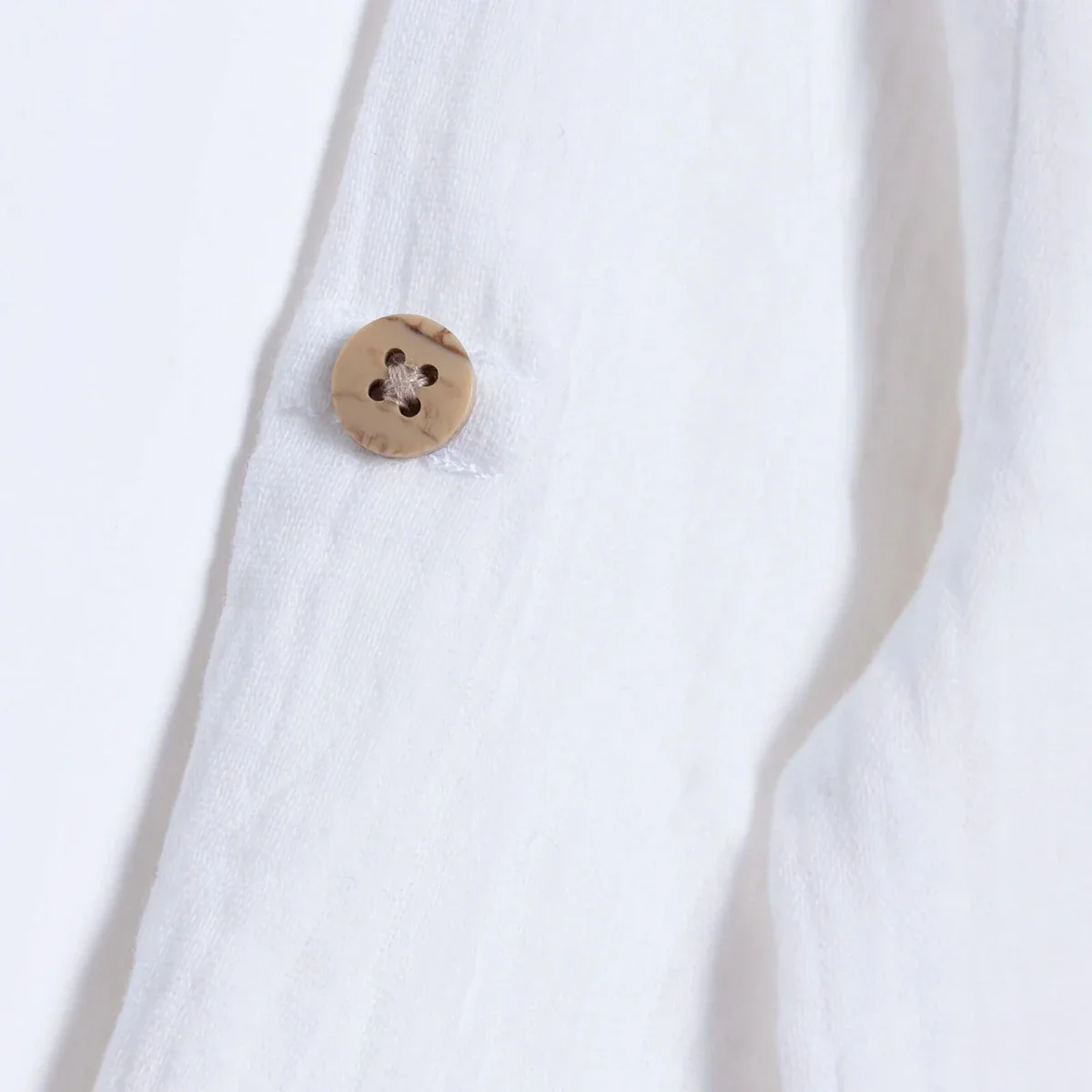 HelloBaby Boys Shirt with Buttons Cool Boy Shirt Collar Long Sleeve - Ecru - Image 7