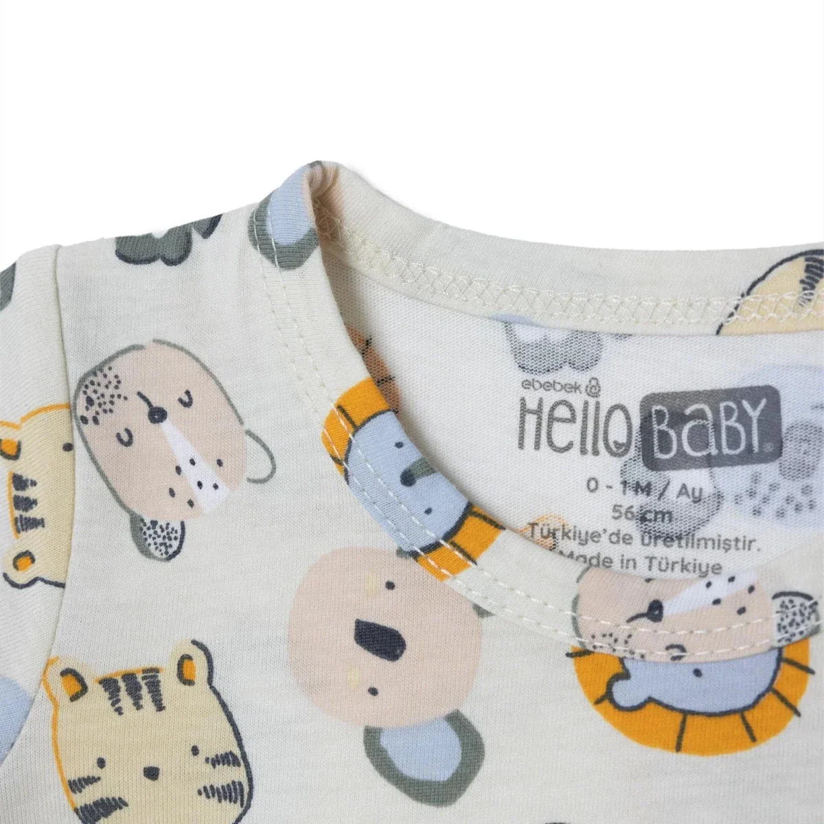 HelloBaby Boys Short Romper Animal Print - Multicolour - Image 4