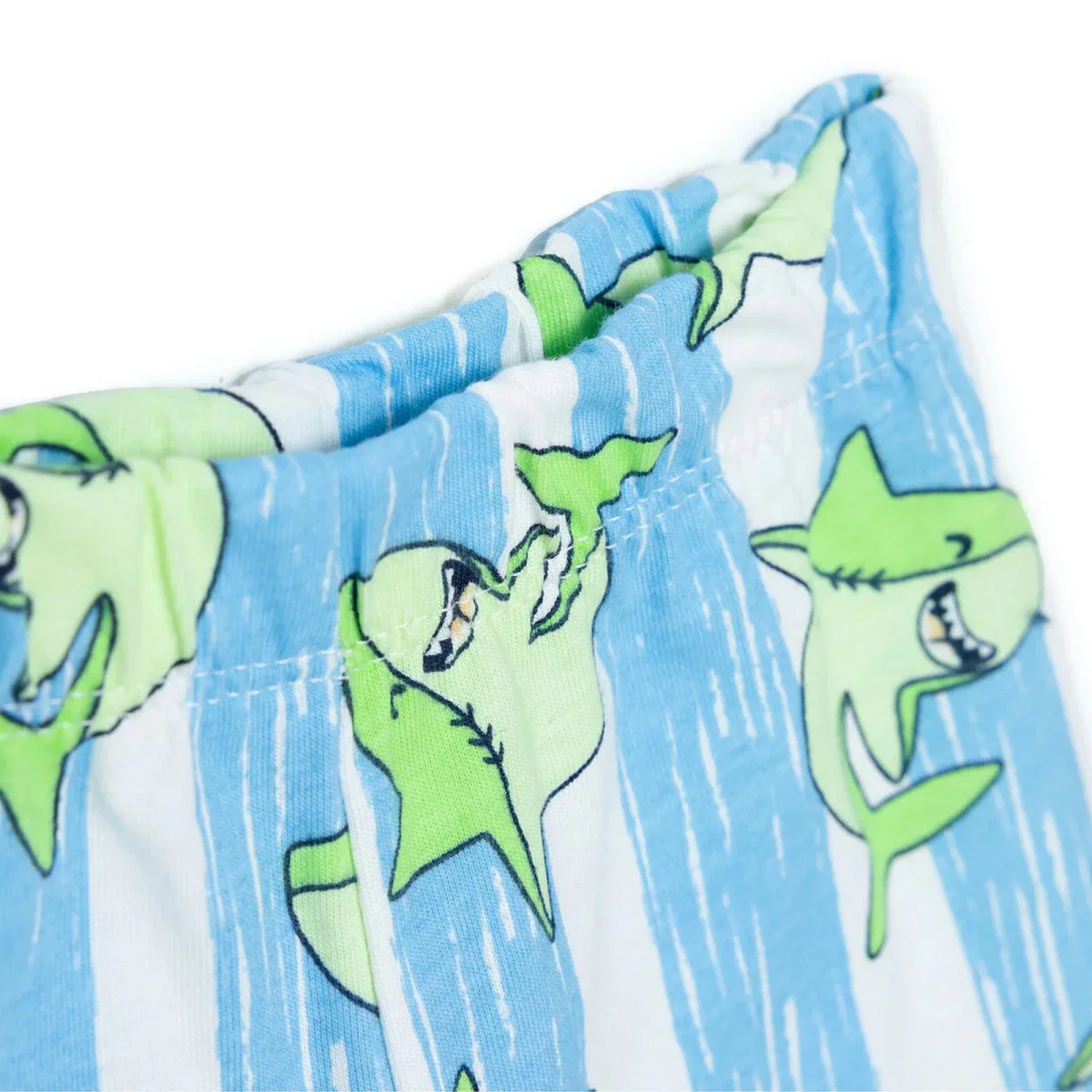 HelloBaby Boys Pyjamas Set Animal with Buttons Short Sleeve - Blue - Image 9