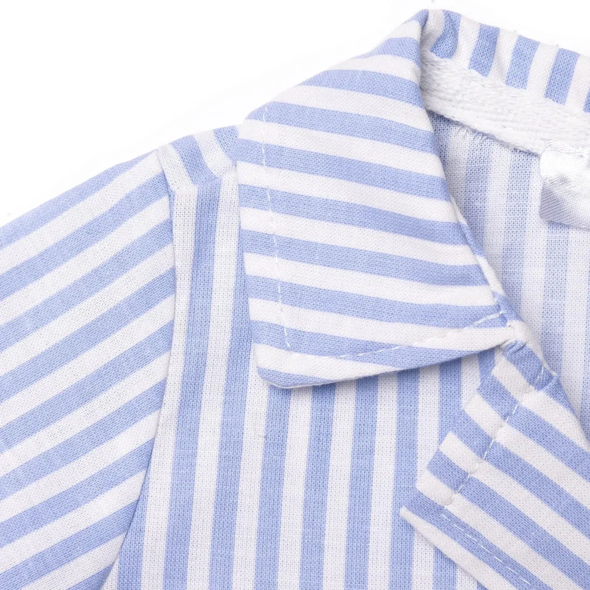 HelloBaby Boys Pyjamas Set Striped Short Sleeve - Blue - Image 7