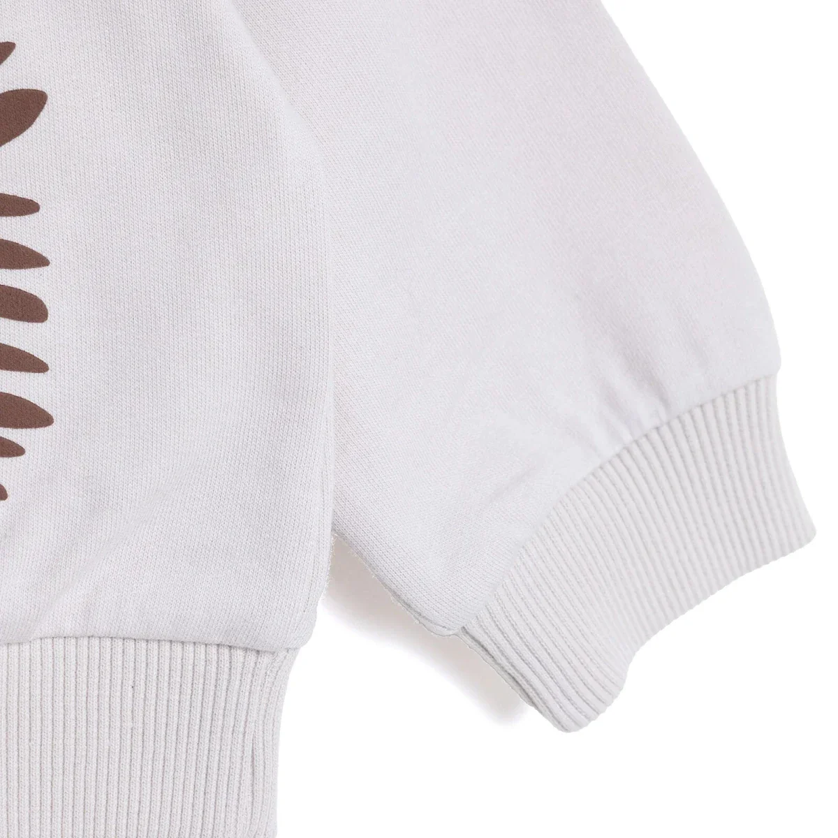 HelloBaby Boys Sweatshirt Animal Print Snap Fastening Crew Neck Long Sleeve - Mink - Image 6