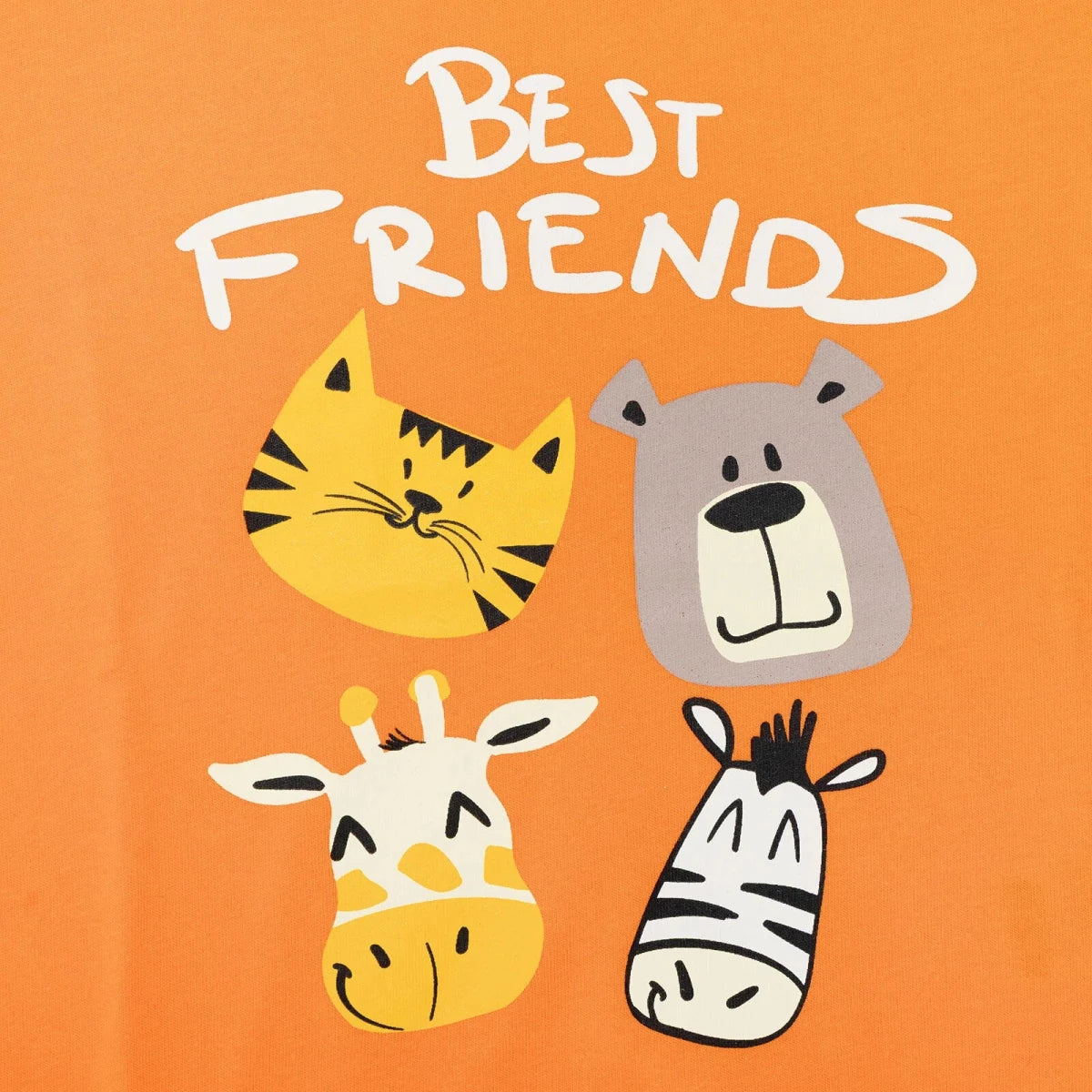 HelloBaby Boys T-shirt Animal Print - Orange - Image 5