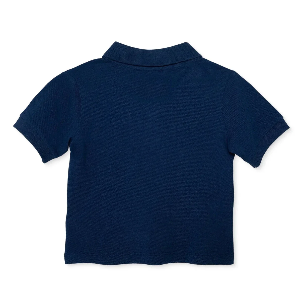 HelloBaby Boys T-shirt Buttoned Smart Line Polo Collar Short Sleeve - Navy Blue - Image 2