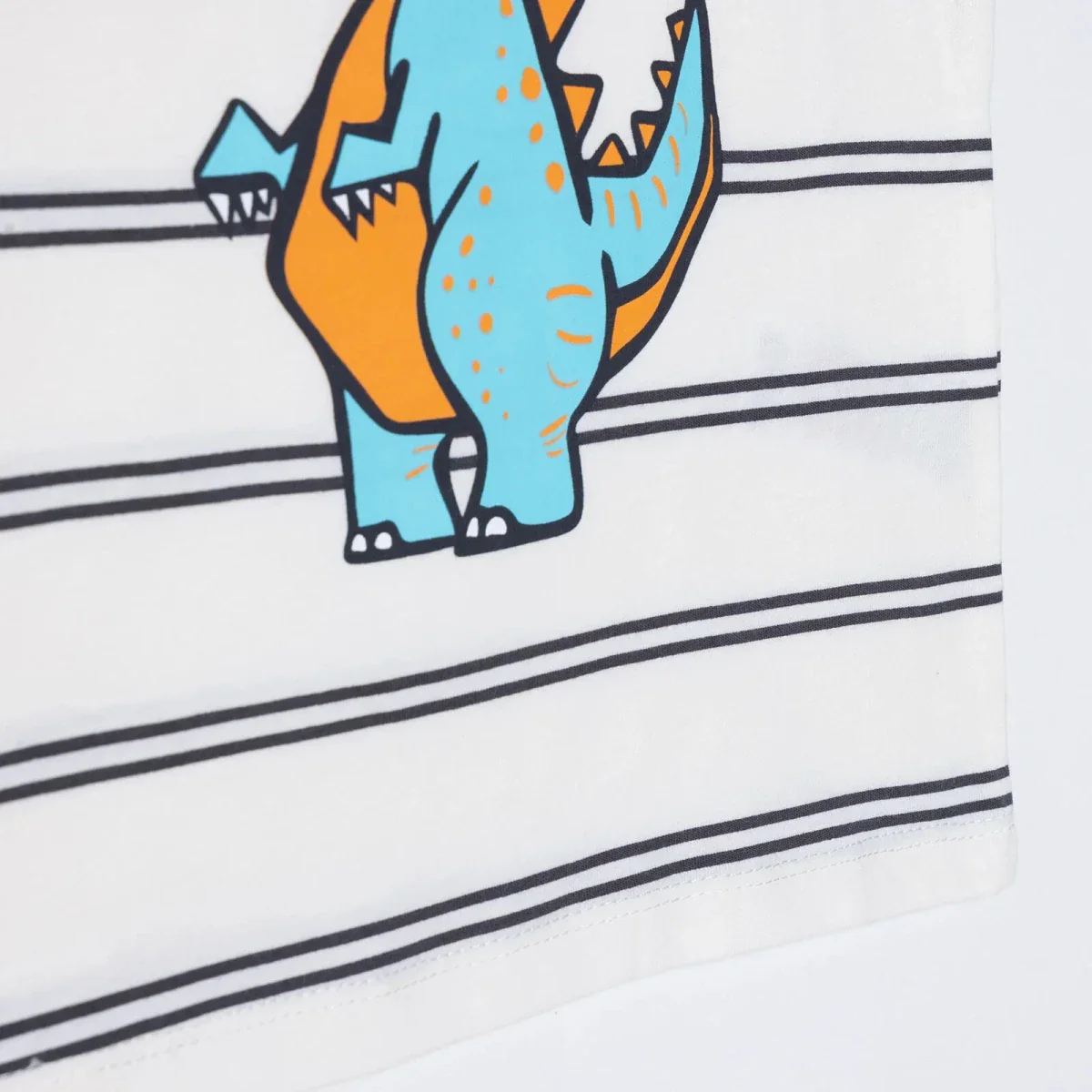HelloBaby Boys T-shirt Dinosaur Print - White - Image 6