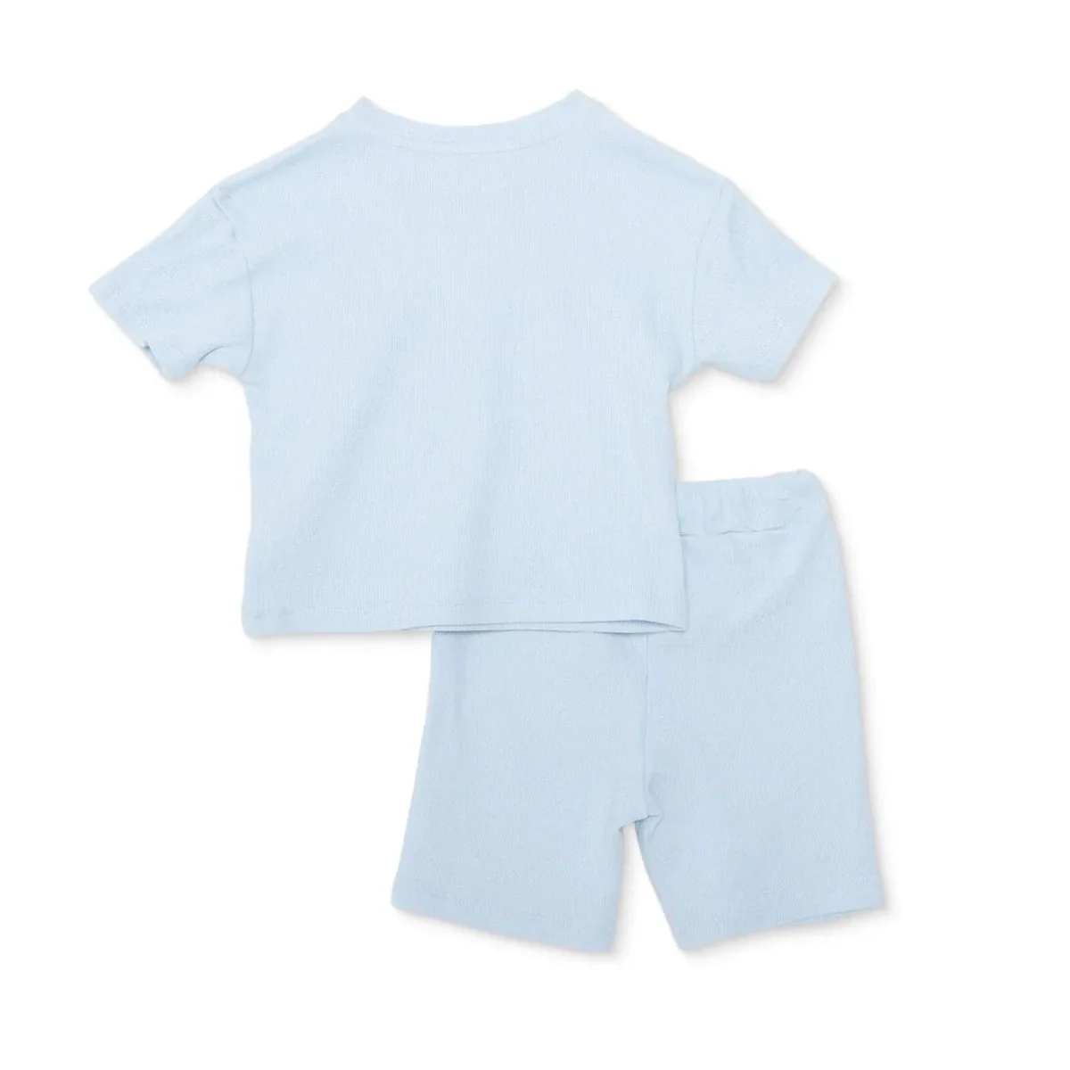 HelloBaby Boys T-shirt & Shorts Set Nautical Print Little Sailor Crew Neck Short Length Short Sleeve - Blue - Image 2