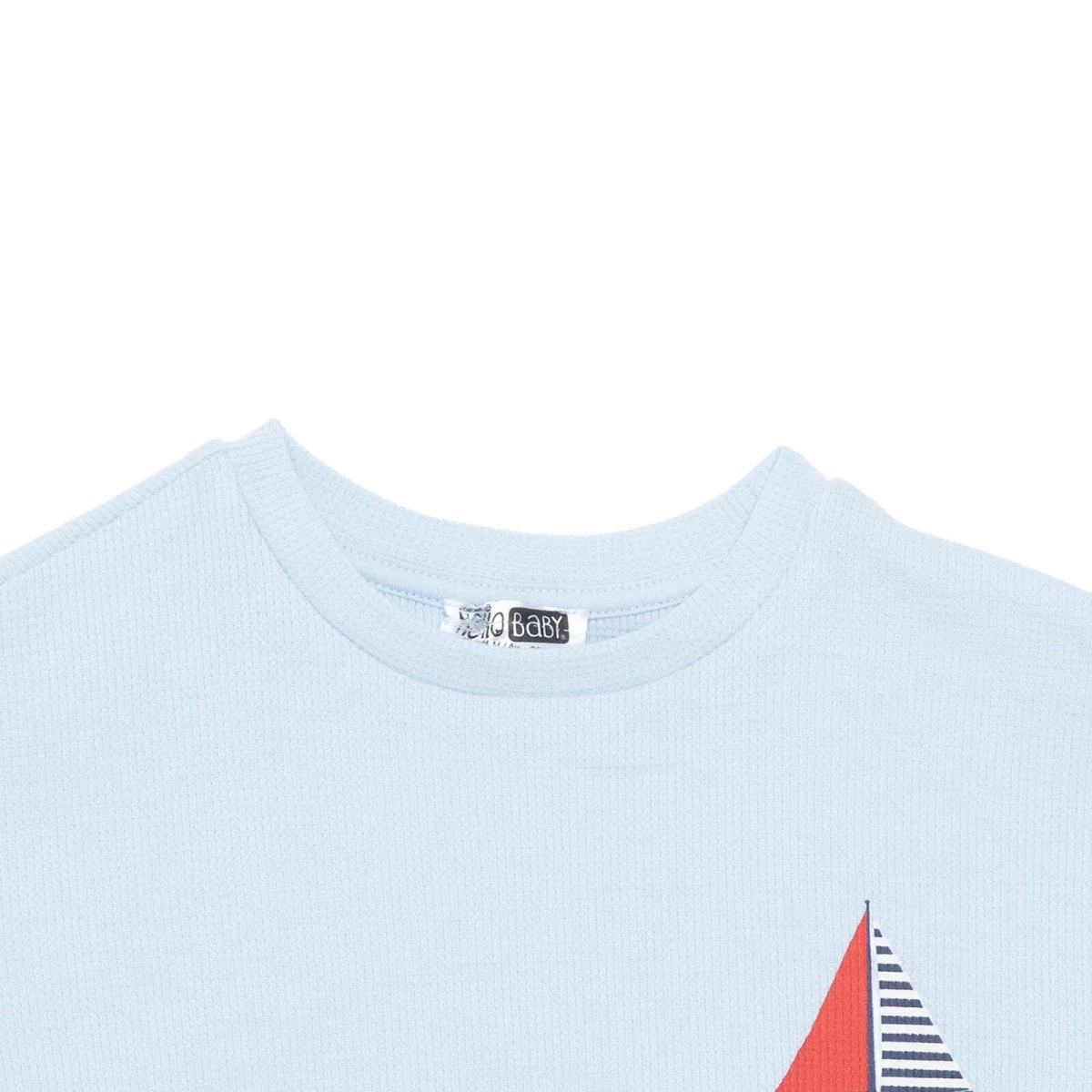 HelloBaby Boys T-shirt & Shorts Set Nautical Print Little Sailor Crew Neck Short Length Short Sleeve - Blue - Image 4