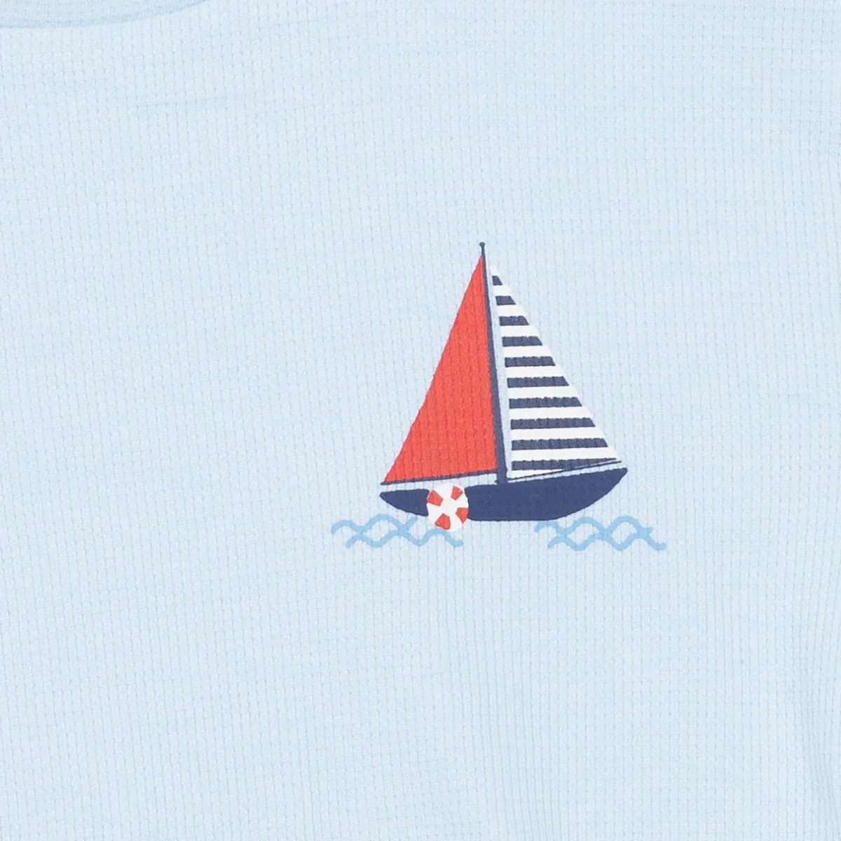 HelloBaby Boys T-shirt & Shorts Set Nautical Print Little Sailor Crew Neck Short Length Short Sleeve - Blue - Image 7