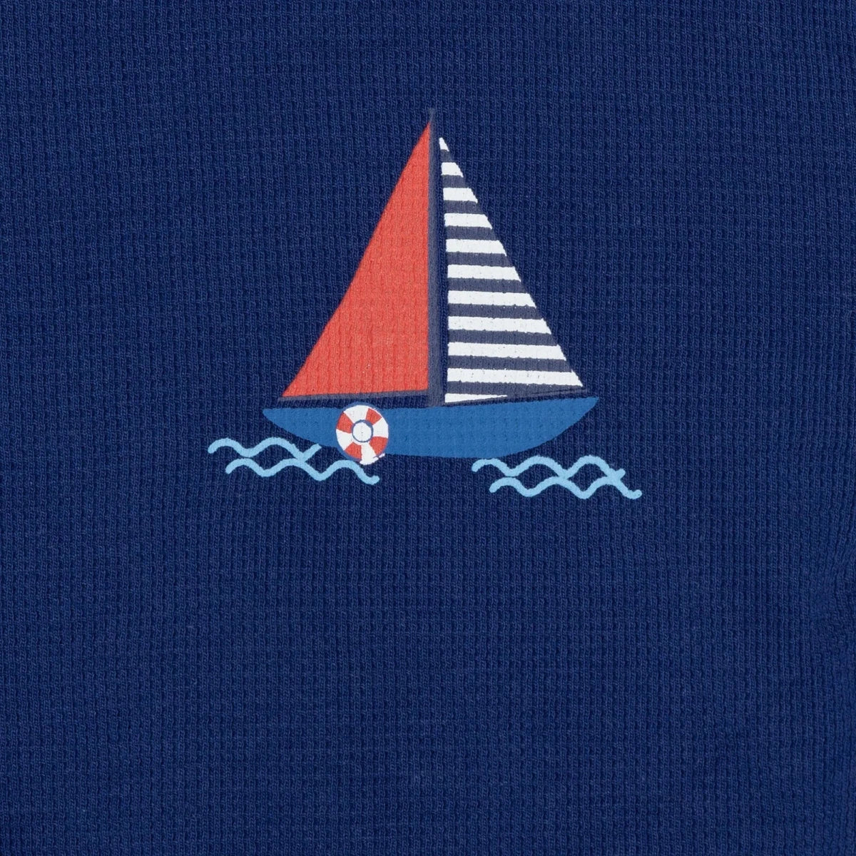 HelloBaby Boys T-shirt & Shorts Set Nautical Print Little Sailor Crew Neck Short Length Short Sleeve - Navy Blue - Image 5