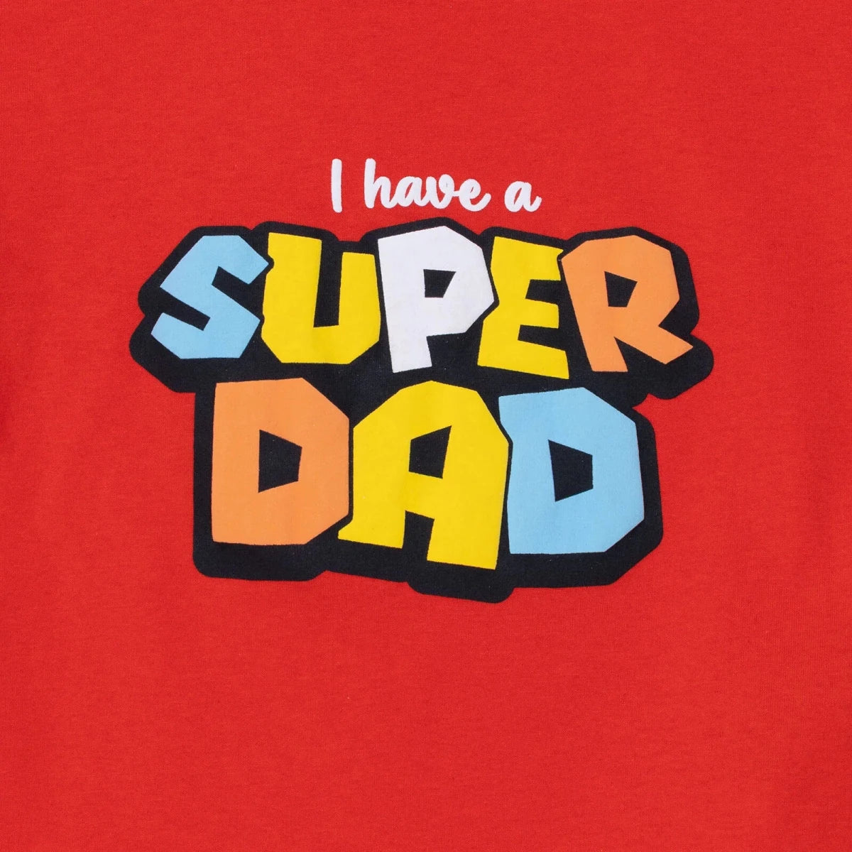 HelloBaby Boys T-shirt Slogan I Love Dad Print Crew Neck Short Sleeve - Red - Image 4
