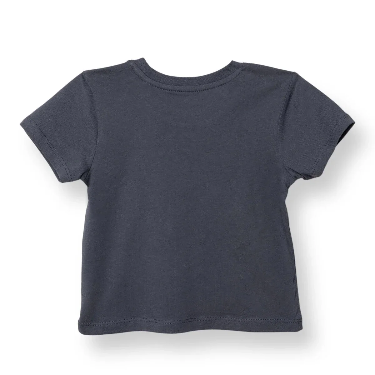 HelloBaby Boys T-shirt Slogan Print Crew Neck Short Sleeve - Charcoal - Image 2