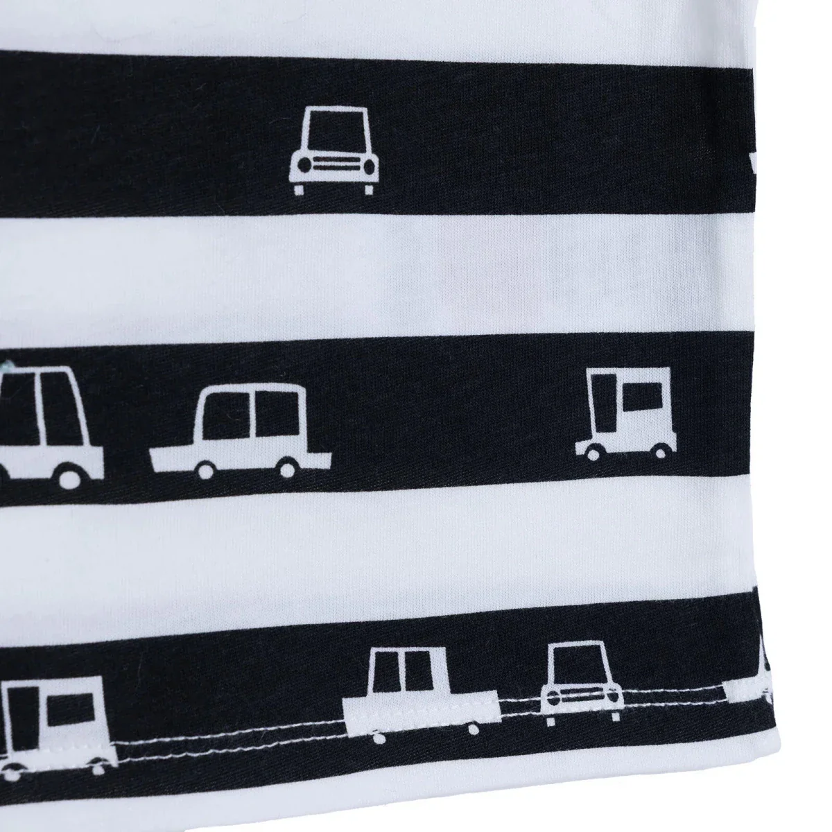 HelloBaby Boys T-shirt Vehicle Print Crew Neck Short Sleeve - Ecru - Image 5
