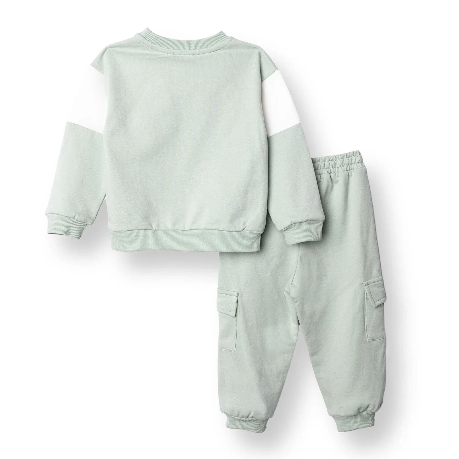 HelloBaby Boys Tracksuit Animal Crew Neck Long Leg Long Sleeve - Green - Image 2