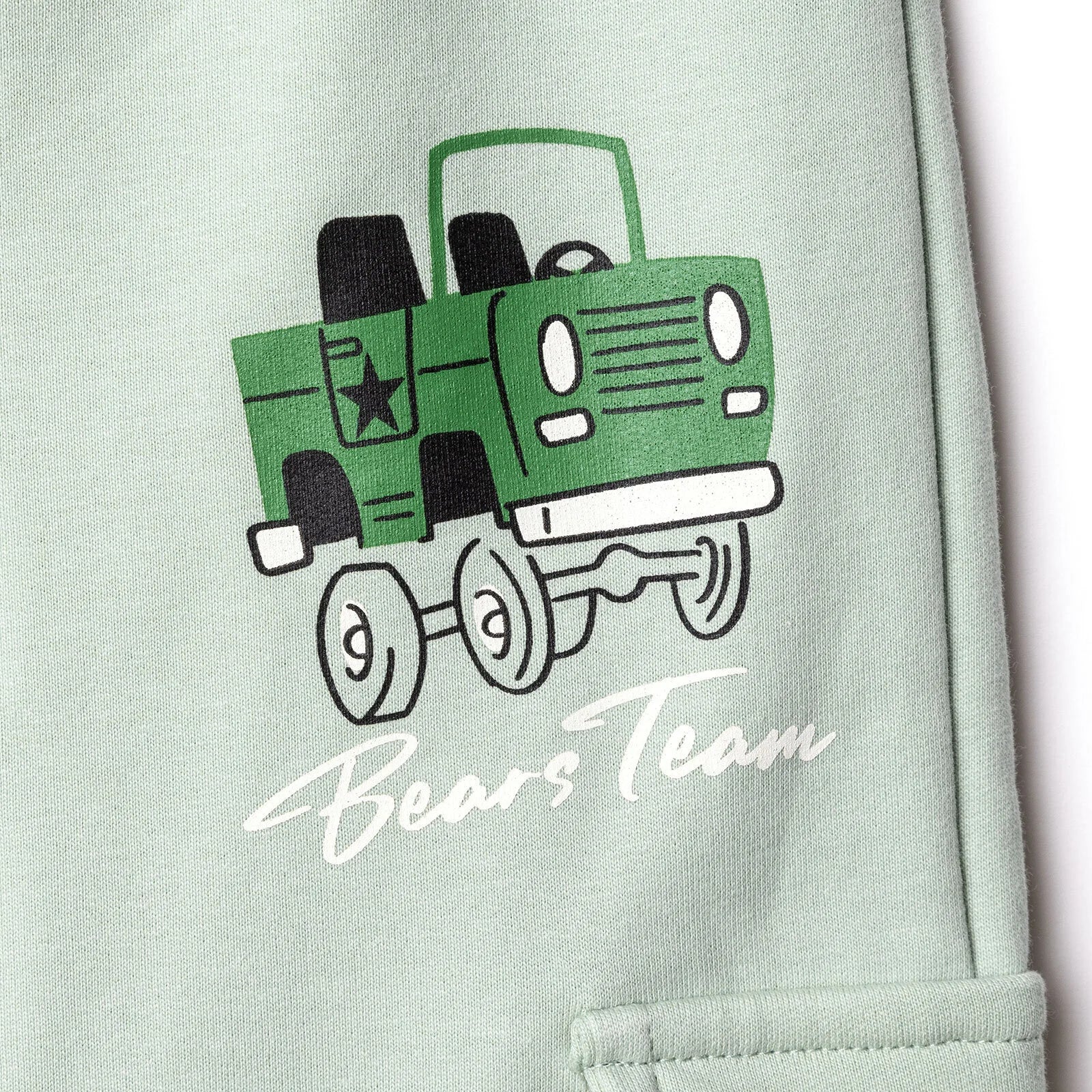 HelloBaby Boys Tracksuit Animal Crew Neck Long Leg Long Sleeve - Green - Image 5