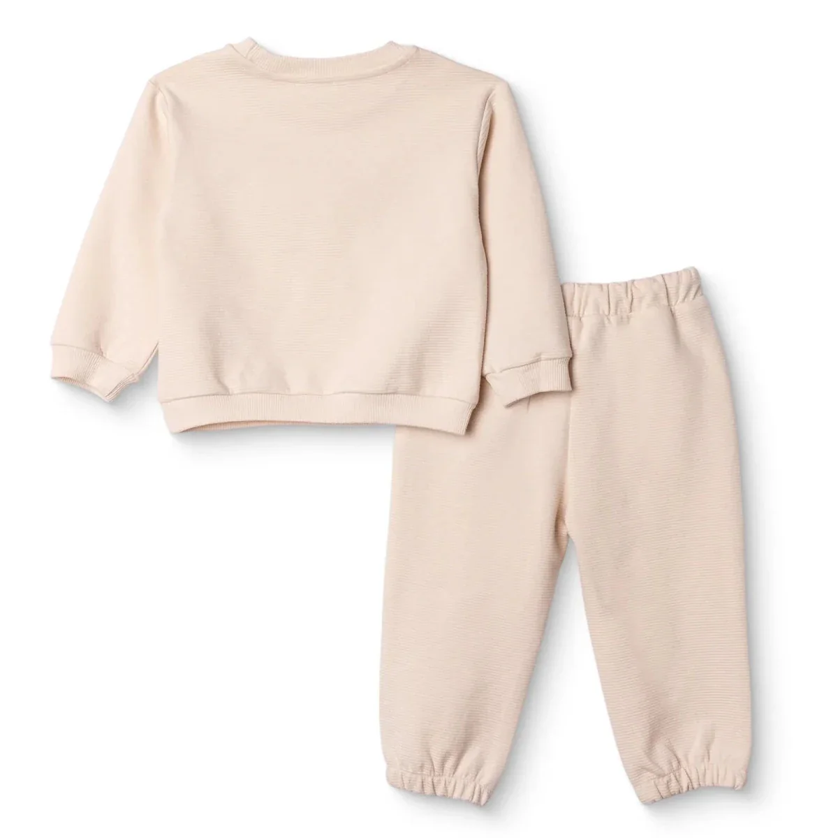 HelloBaby Boys Tracksuit Set Car Print Little Car Crew Neck Full Length Long Sleeve - Ecru - Image 2