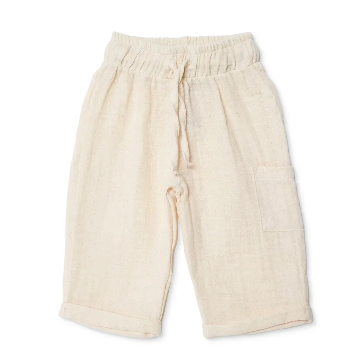 HelloBaby Boys Trouser Lace-up Little Car Long Leg - Ecru