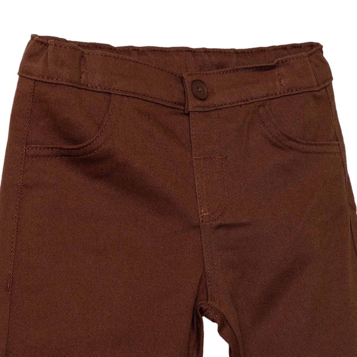 HelloBaby Boys Trouser with Buttons Woodland 1 Long Leg - Brown - Image 3