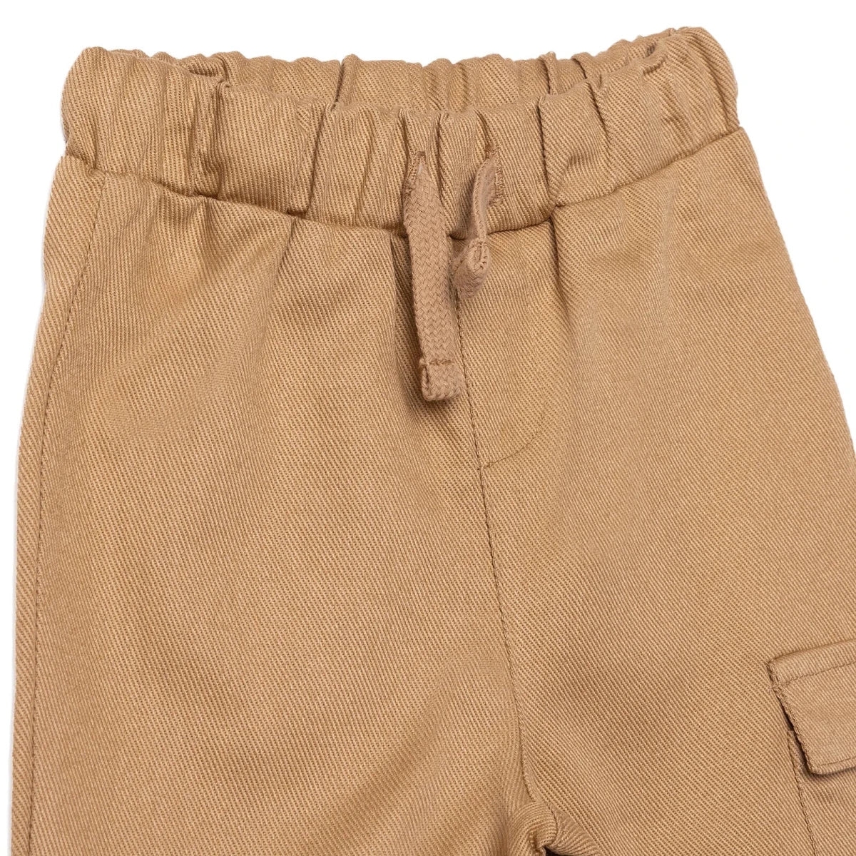 HelloBaby Boys Trousers Lace-up Little Car Full Length - Beige - Image 3