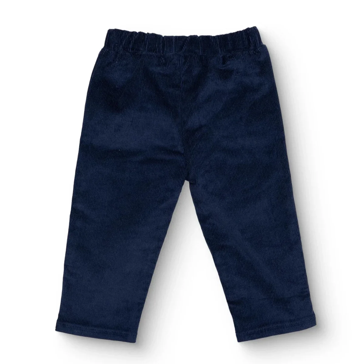 HelloBaby Boys Velvet Trouser with Buttons Mountain Explorer Long Leg - Navy Blue - Image 2