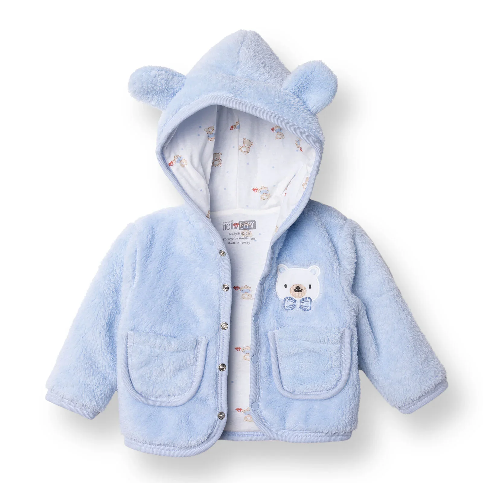 HelloBaby Cardigan - Blue - Image 3