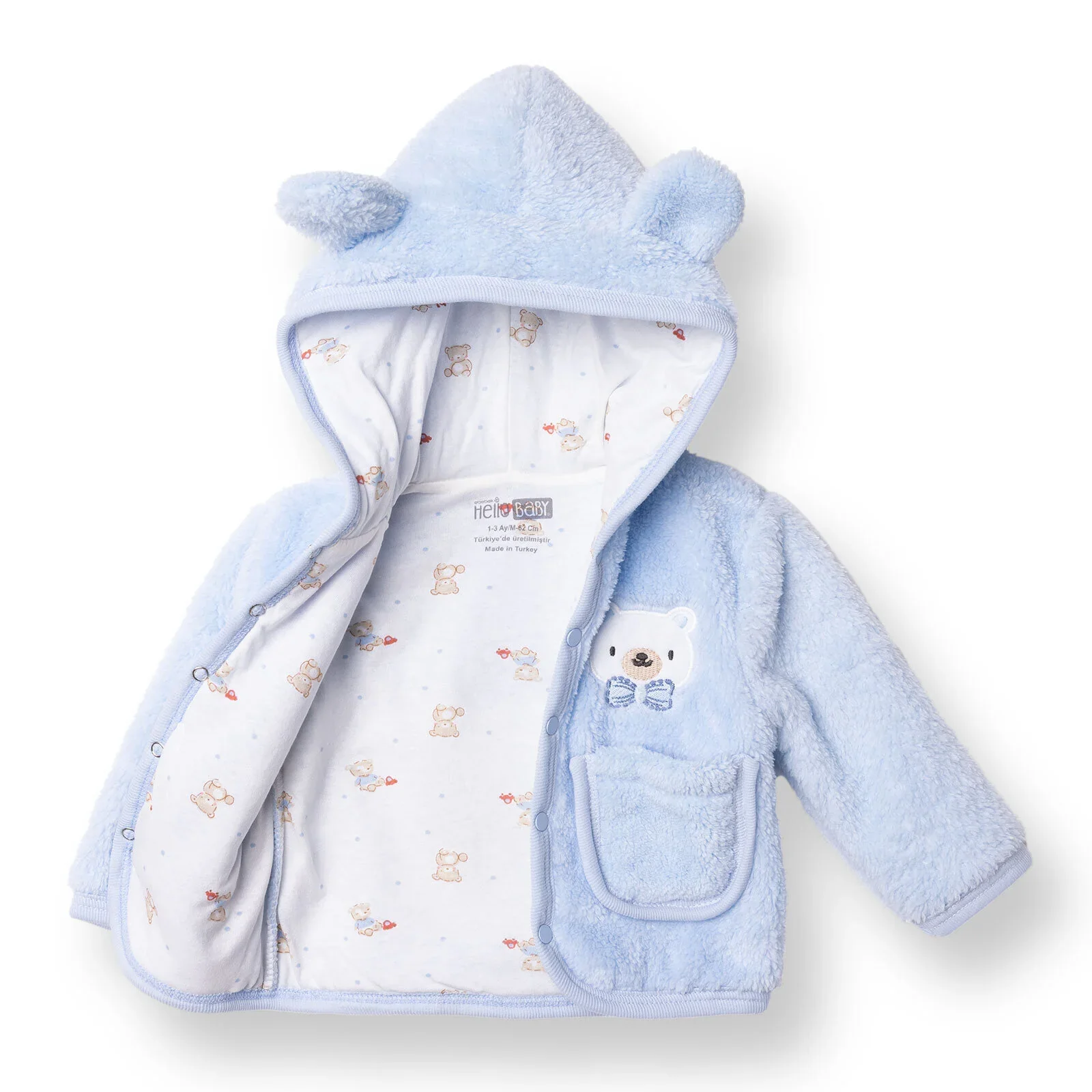 HelloBaby Cardigan - Blue - Image 4
