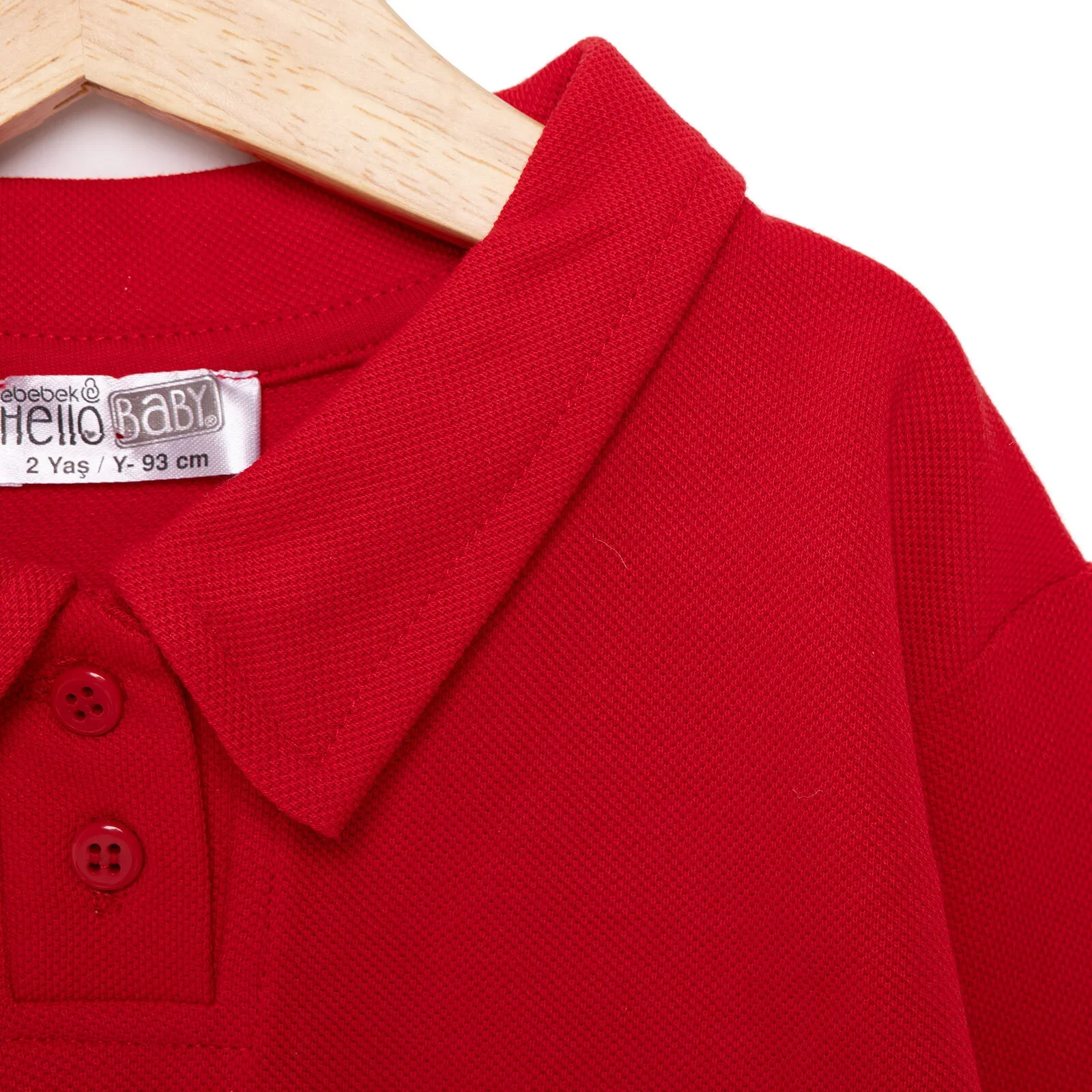 HelloBaby Celebration Unisex Long Sleeve Bodysuit - Red - Image 4