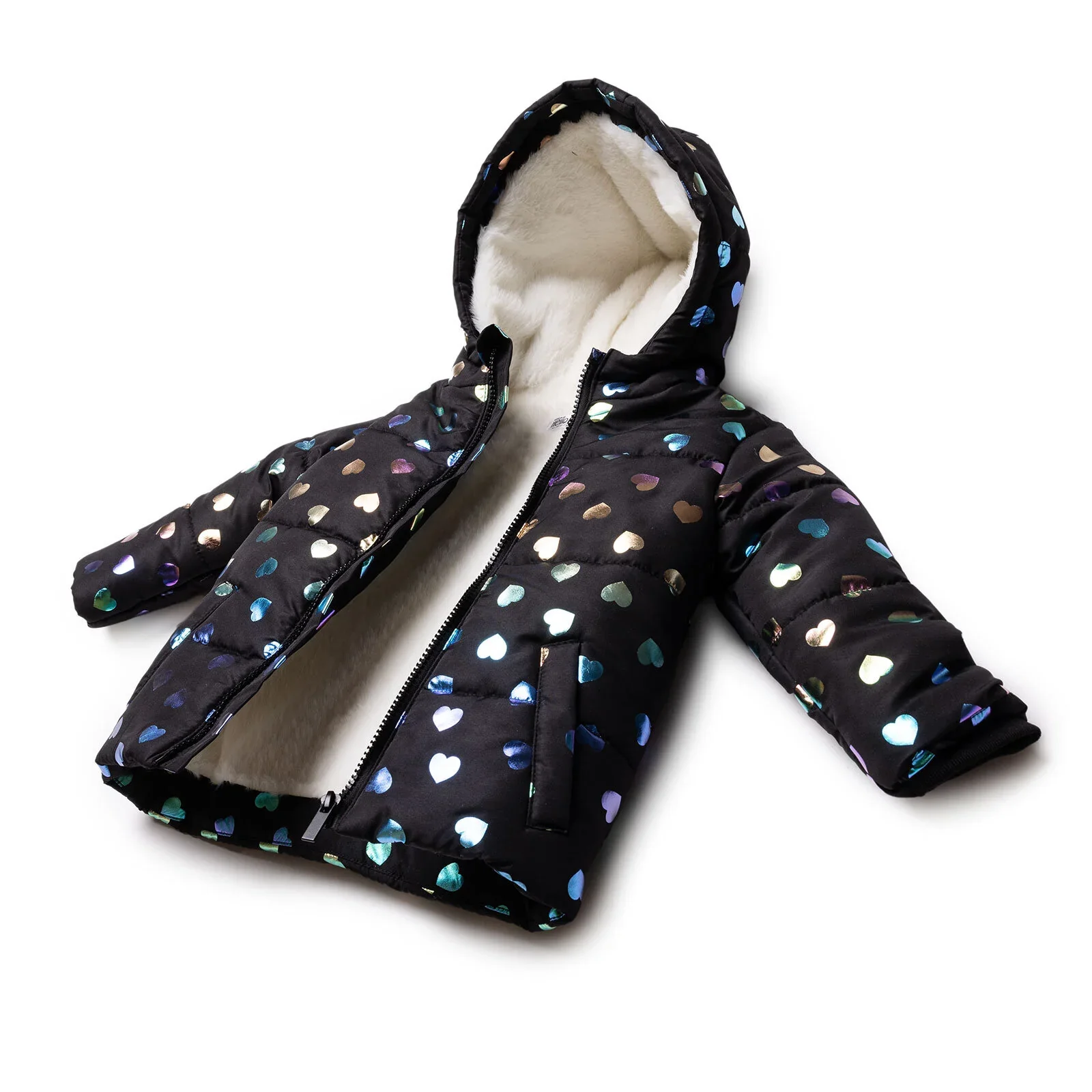 HelloBaby  Coat - Black Printed - Image 3