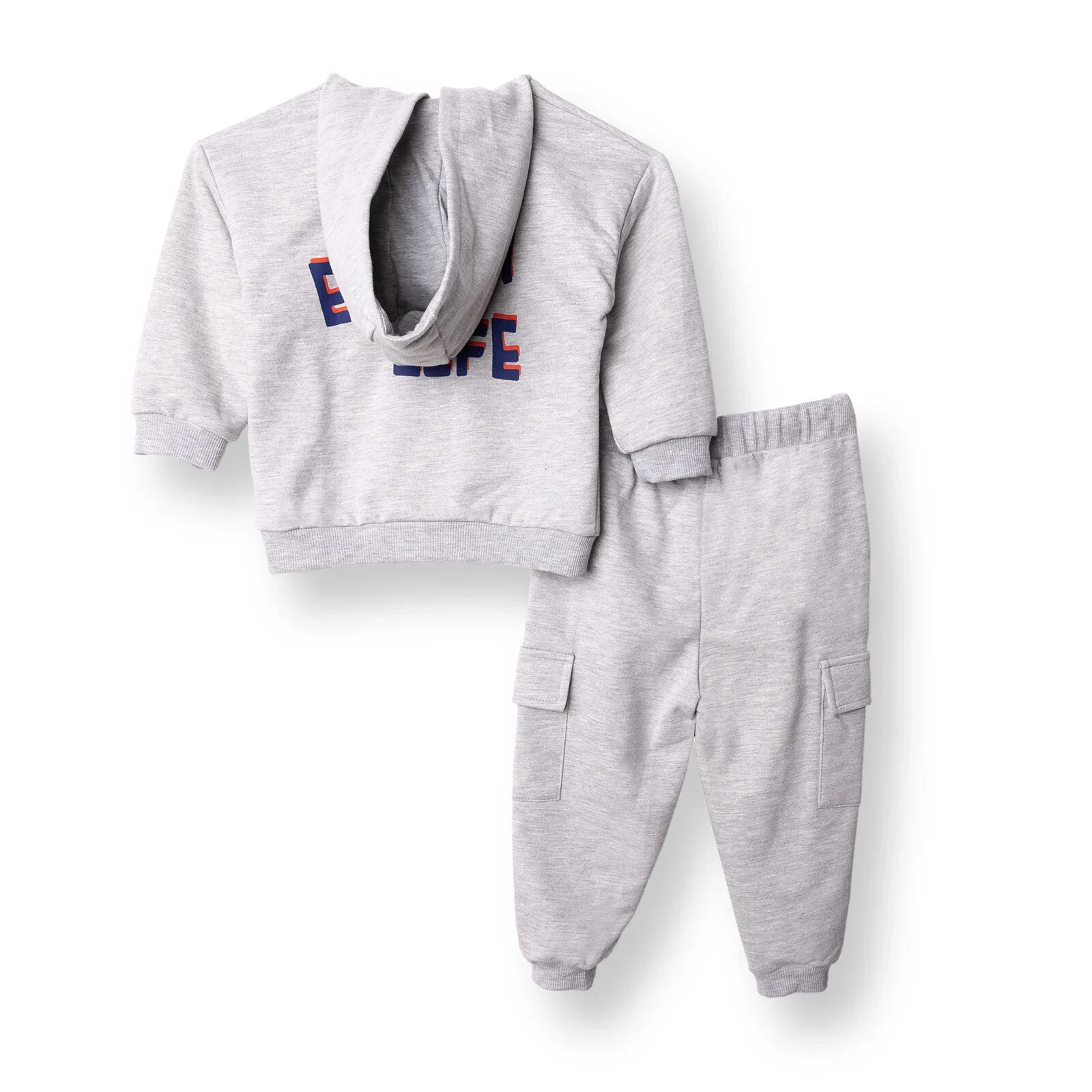 HelloBaby Cool Dino Jogging Set - Grey Melange - Image 3