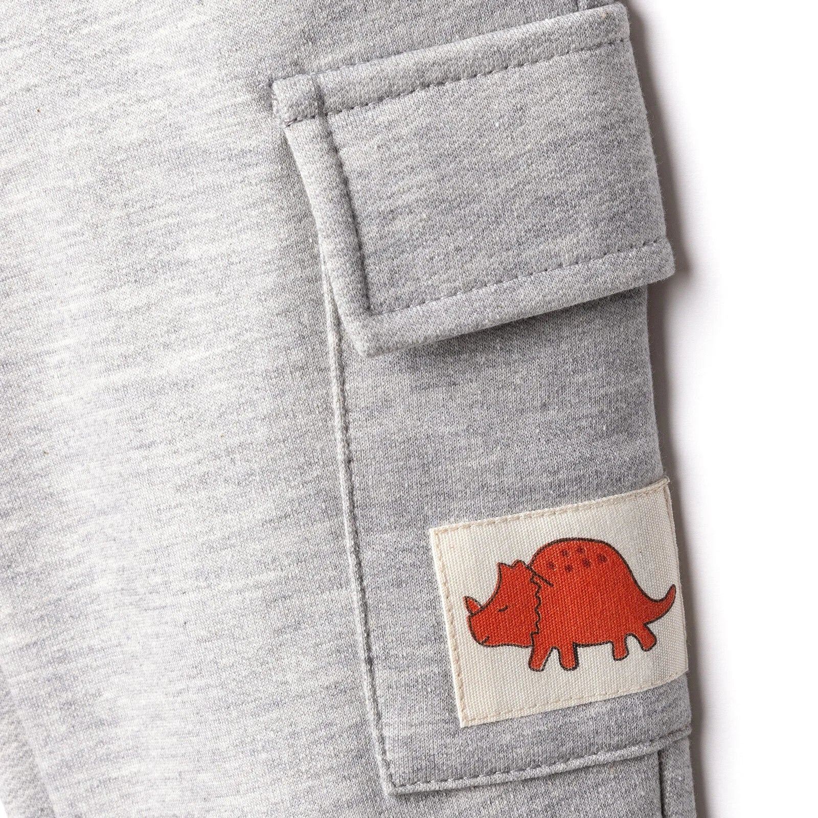 HelloBaby Cool Dino Jogging Set - Grey Melange - Image 8