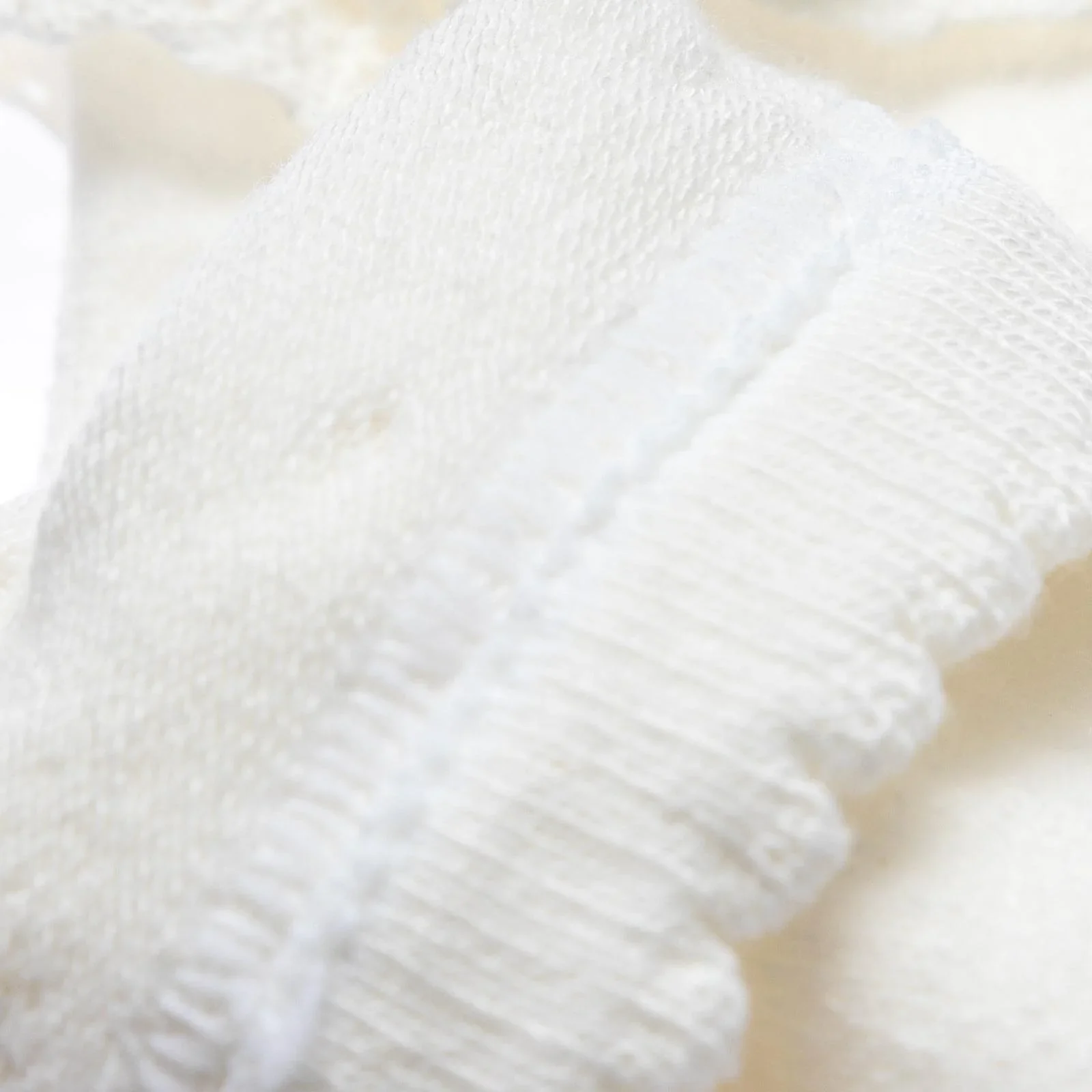 HelloBaby Girls Socks with Lace Cotton Rich - Ecru - Image 7