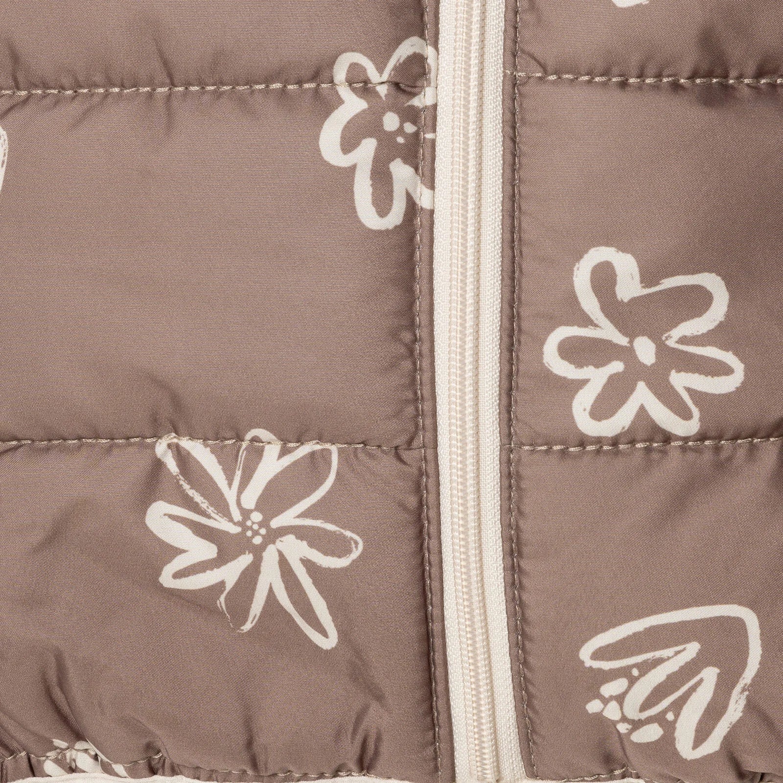 HelloBaby Floral Printed Girl Coat - Brown - Image 6