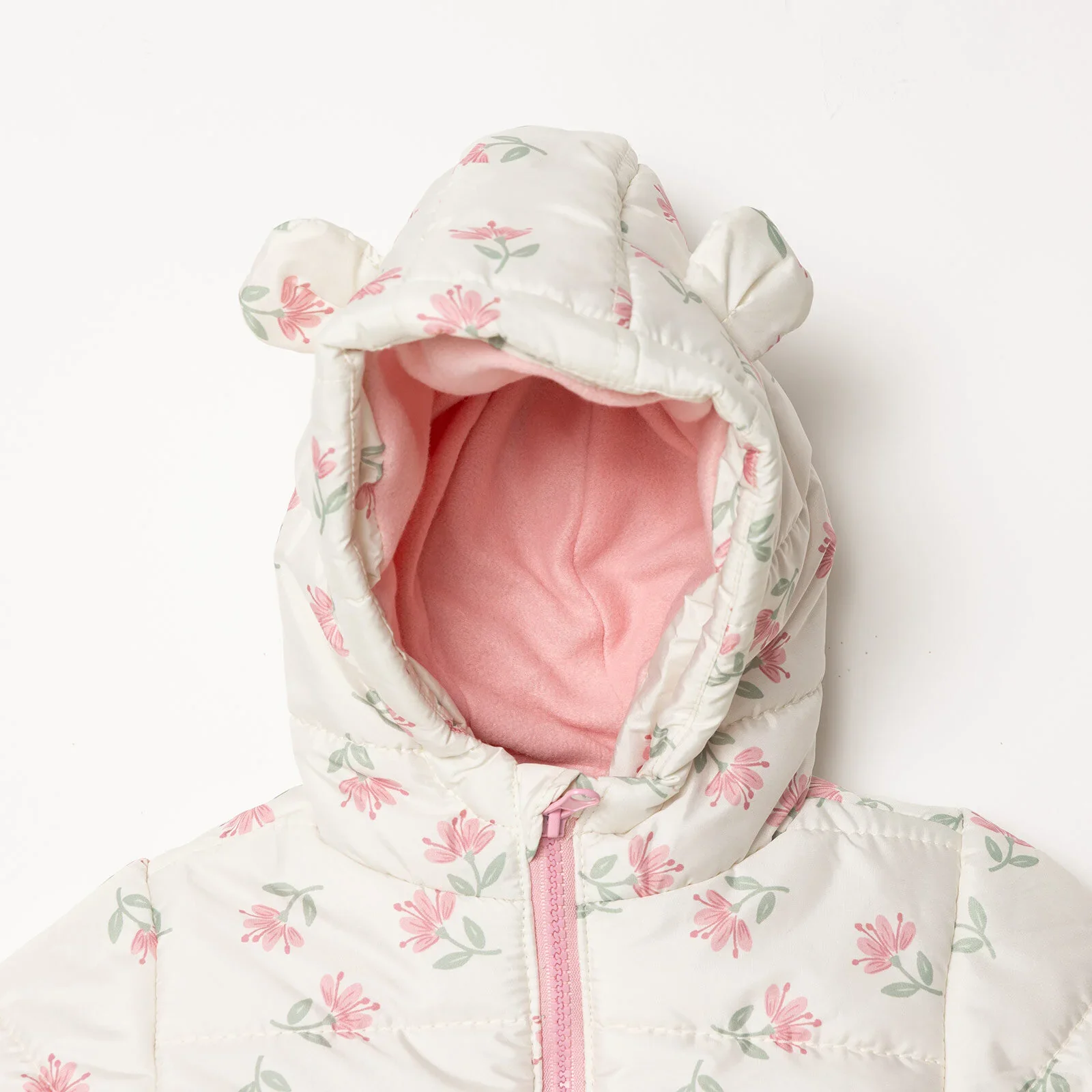 HelloBaby Floral Printed Girl Coat - Printed - Image 3