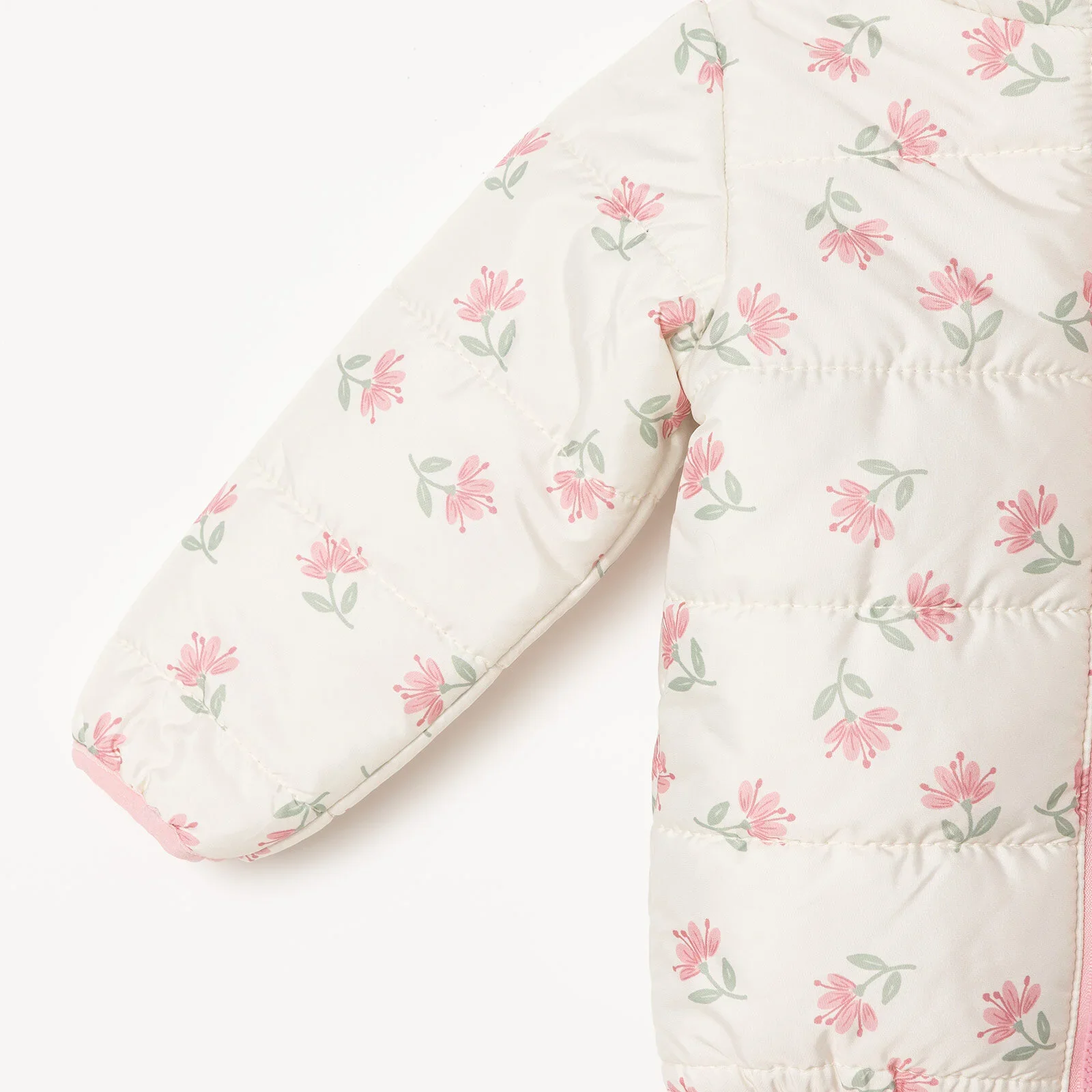 HelloBaby Floral Printed Girl Coat - Printed - Image 4