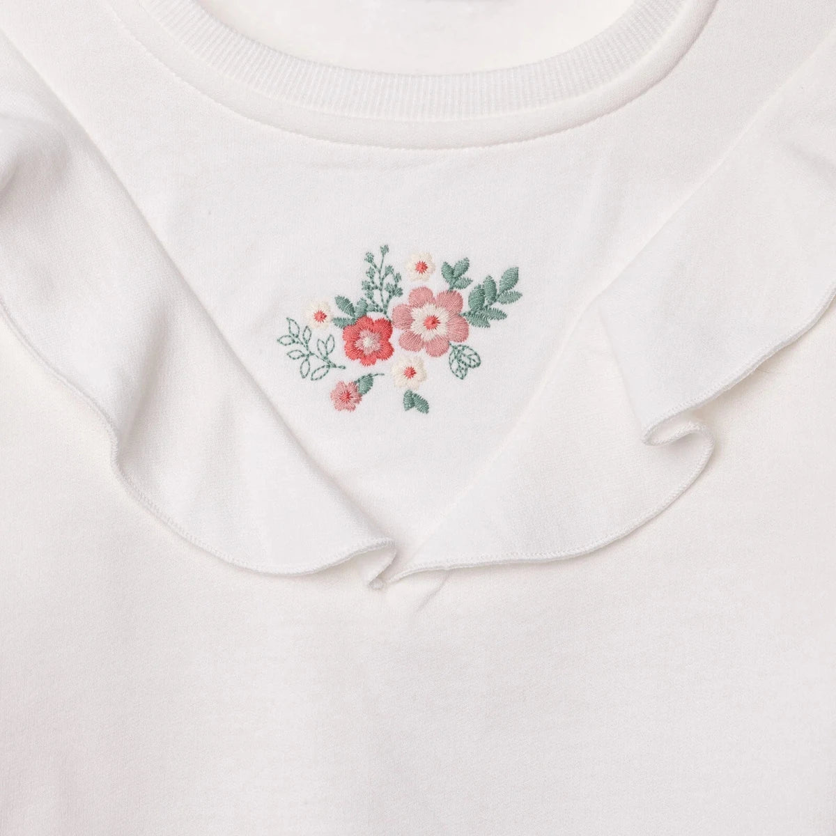 HelloBaby Forest Flower Blouse-Trousers - Ecru - Image 4